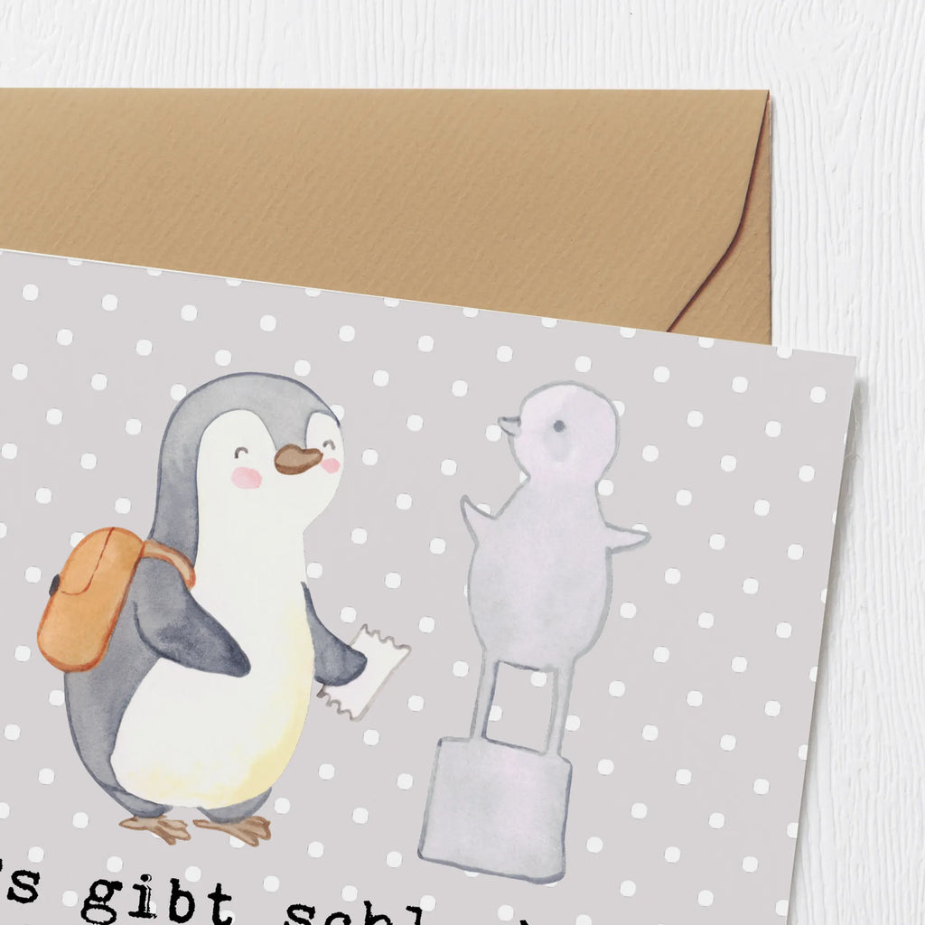 Deluxe Karte Pinguin Museum besuchen Karte, Grußkarte, Klappkarte, Einladungskarte, Glückwunschkarte, Hochzeitskarte, Geburtstagskarte, Hochwertige Grußkarte, Hochwertige Klappkarte, Geschenk, Sport, Sportart, Hobby, Schenken, Danke, Dankeschön, Auszeichnung, Gewinn, Sportler, Museum besuchen, Museen