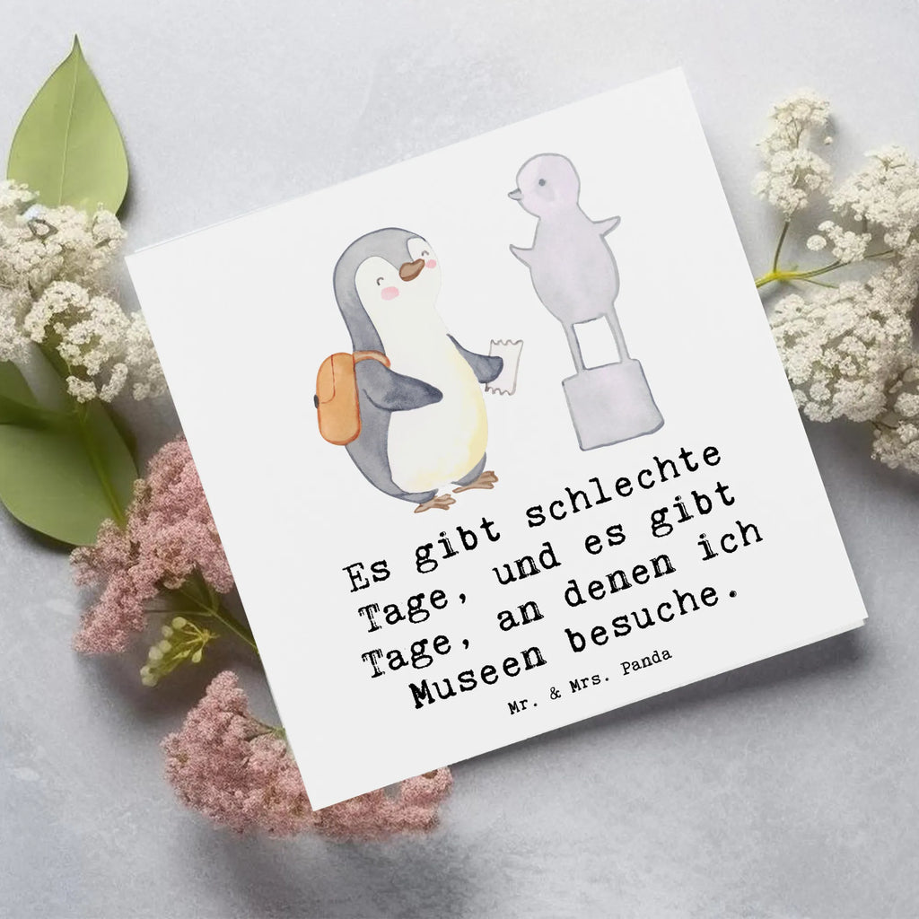 Deluxe Karte Pinguin Museum besuchen Karte, Grußkarte, Klappkarte, Einladungskarte, Glückwunschkarte, Hochzeitskarte, Geburtstagskarte, Hochwertige Grußkarte, Hochwertige Klappkarte, Geschenk, Sport, Sportart, Hobby, Schenken, Danke, Dankeschön, Auszeichnung, Gewinn, Sportler, Museum besuchen, Museen