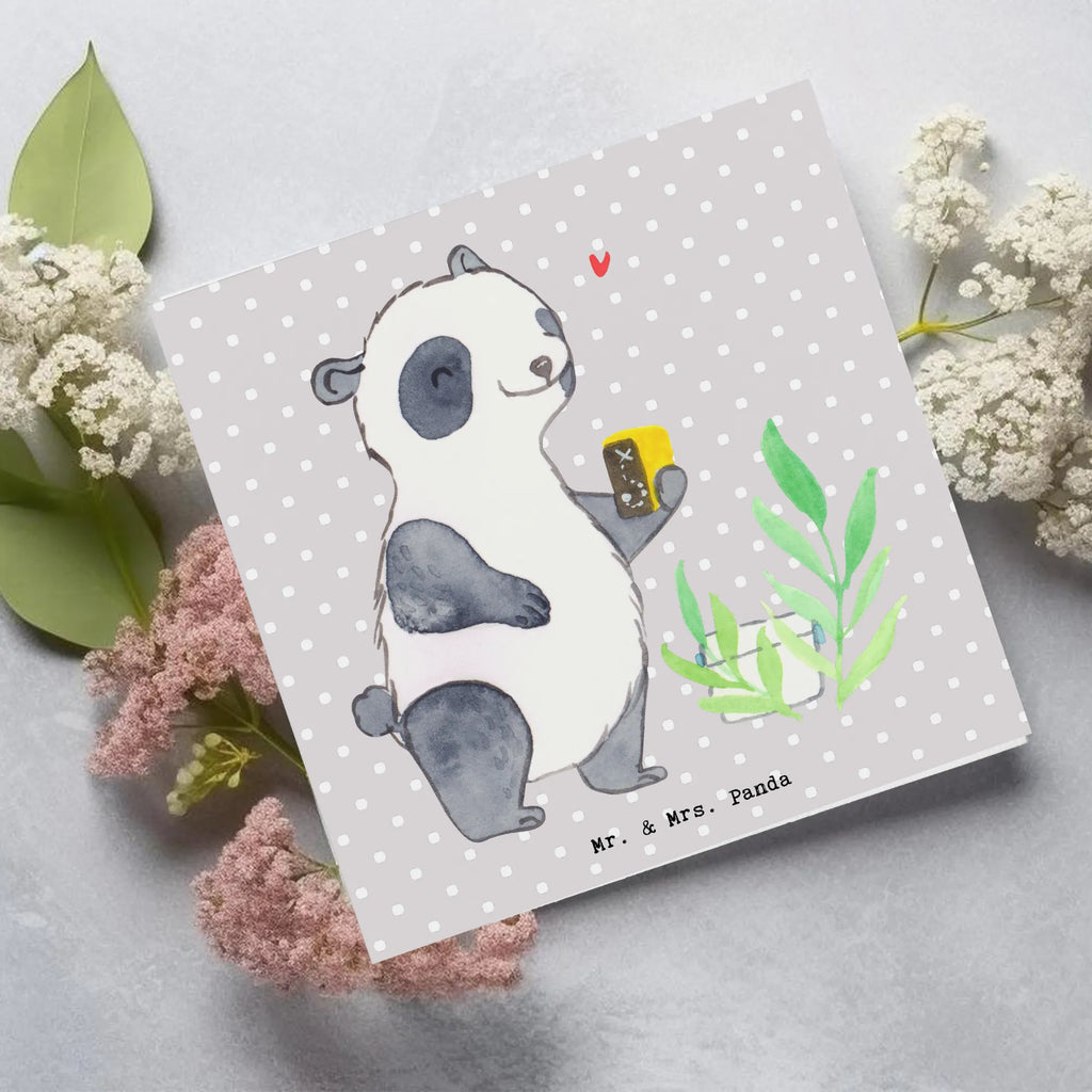 Deluxe Karte Panda Geocaching Karte, Grußkarte, Klappkarte, Einladungskarte, Glückwunschkarte, Hochzeitskarte, Geburtstagskarte, Hochwertige Grußkarte, Hochwertige Klappkarte, Geschenk, Sport, Sportart, Hobby, Schenken, Danke, Dankeschön, Auszeichnung, Gewinn, Sportler, Geocaching, Schatzsuchen, GPS Schnitzeljagd, Opencaching