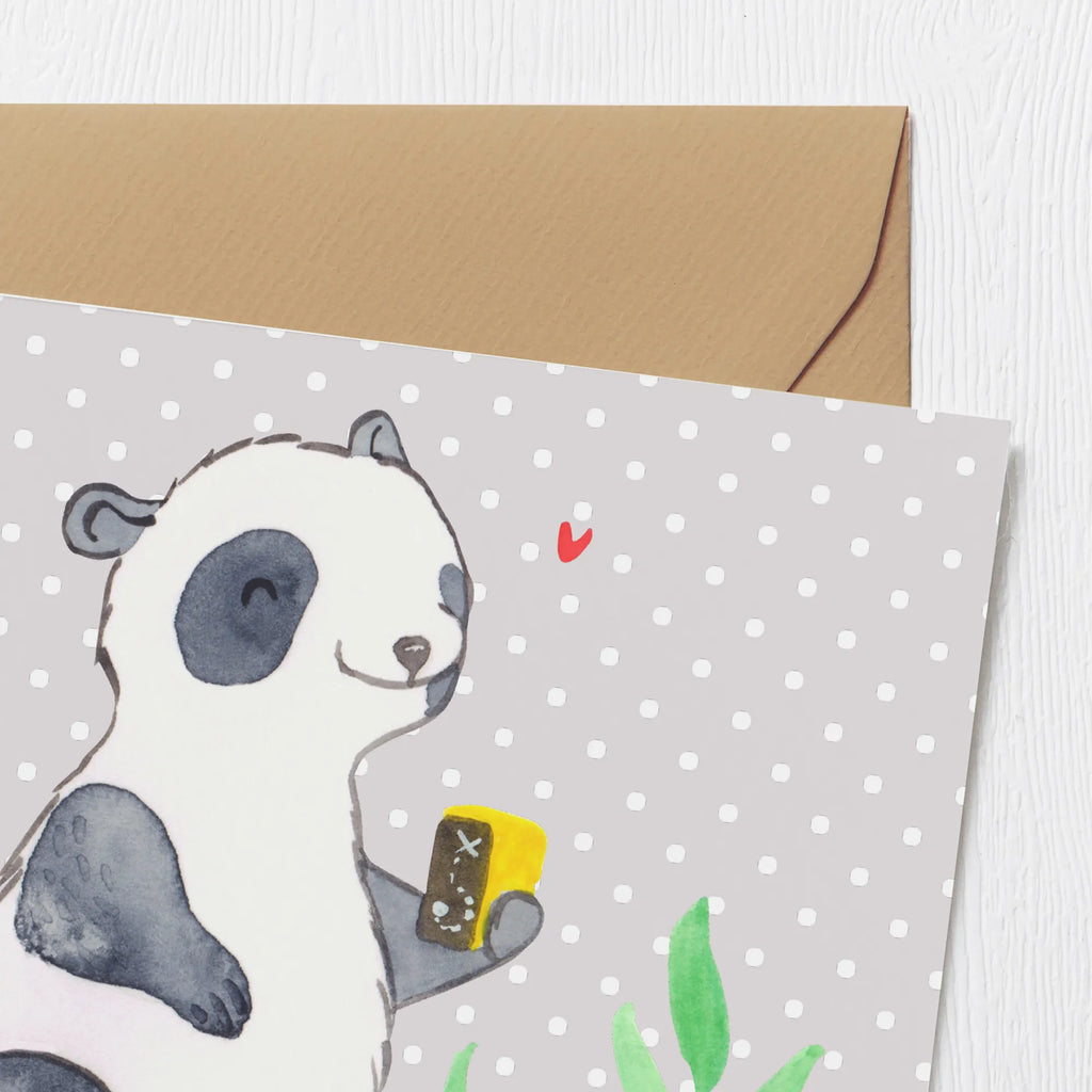 Deluxe Karte Panda Geocaching Karte, Grußkarte, Klappkarte, Einladungskarte, Glückwunschkarte, Hochzeitskarte, Geburtstagskarte, Hochwertige Grußkarte, Hochwertige Klappkarte, Geschenk, Sport, Sportart, Hobby, Schenken, Danke, Dankeschön, Auszeichnung, Gewinn, Sportler, Geocaching, Schatzsuchen, GPS Schnitzeljagd, Opencaching