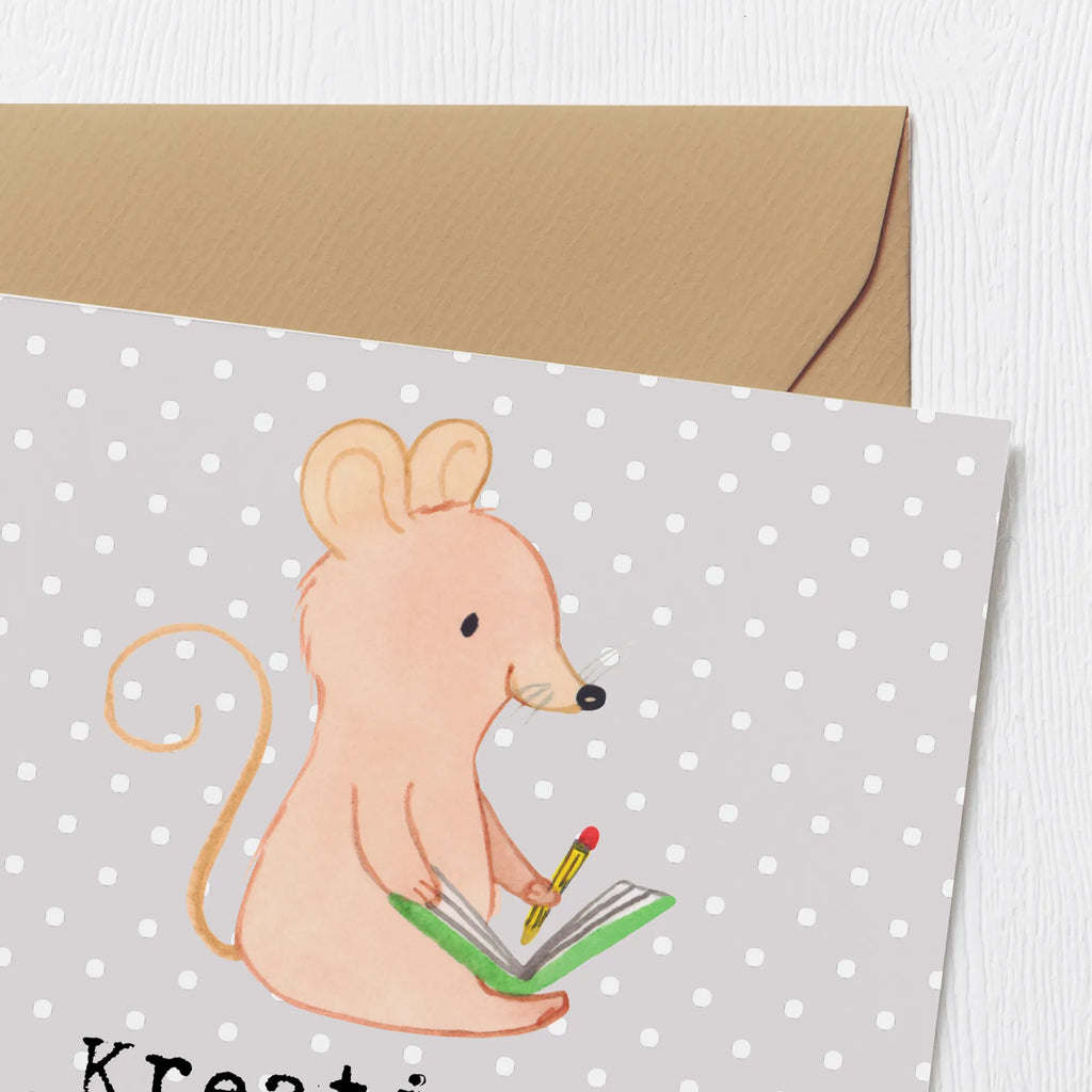 Deluxe Karte Maus Kreatives Schreiben Karte, Grußkarte, Klappkarte, Einladungskarte, Glückwunschkarte, Hochzeitskarte, Geburtstagskarte, Hochwertige Grußkarte, Hochwertige Klappkarte, Geschenk, Sport, Sportart, Hobby, Schenken, Danke, Dankeschön, Auszeichnung, Gewinn, Sportler, Kreatives Schreiben, creative writing, Literatur schreiben