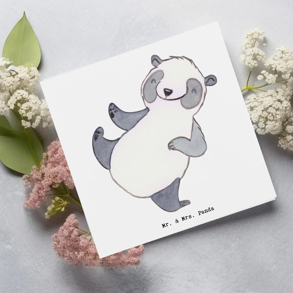 Deluxe Karte Panda Kampfkunst Karte, Grußkarte, Klappkarte, Einladungskarte, Glückwunschkarte, Hochzeitskarte, Geburtstagskarte, Hochwertige Grußkarte, Hochwertige Klappkarte, Geschenk, Sport, Sportart, Hobby, Schenken, Danke, Dankeschön, Auszeichnung, Gewinn, Sportler, Kampfkunst, Kampfsportarten, Selbstverteidigung