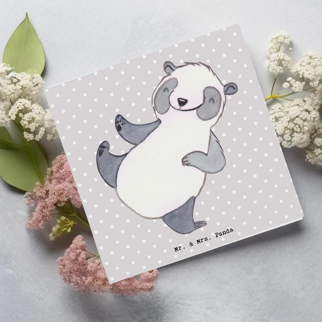 Deluxe Karte Panda Kampfkunst Karte, Grußkarte, Klappkarte, Einladungskarte, Glückwunschkarte, Hochzeitskarte, Geburtstagskarte, Hochwertige Grußkarte, Hochwertige Klappkarte, Geschenk, Sport, Sportart, Hobby, Schenken, Danke, Dankeschön, Auszeichnung, Gewinn, Sportler, Kampfkunst, Kampfsportarten, Selbstverteidigung