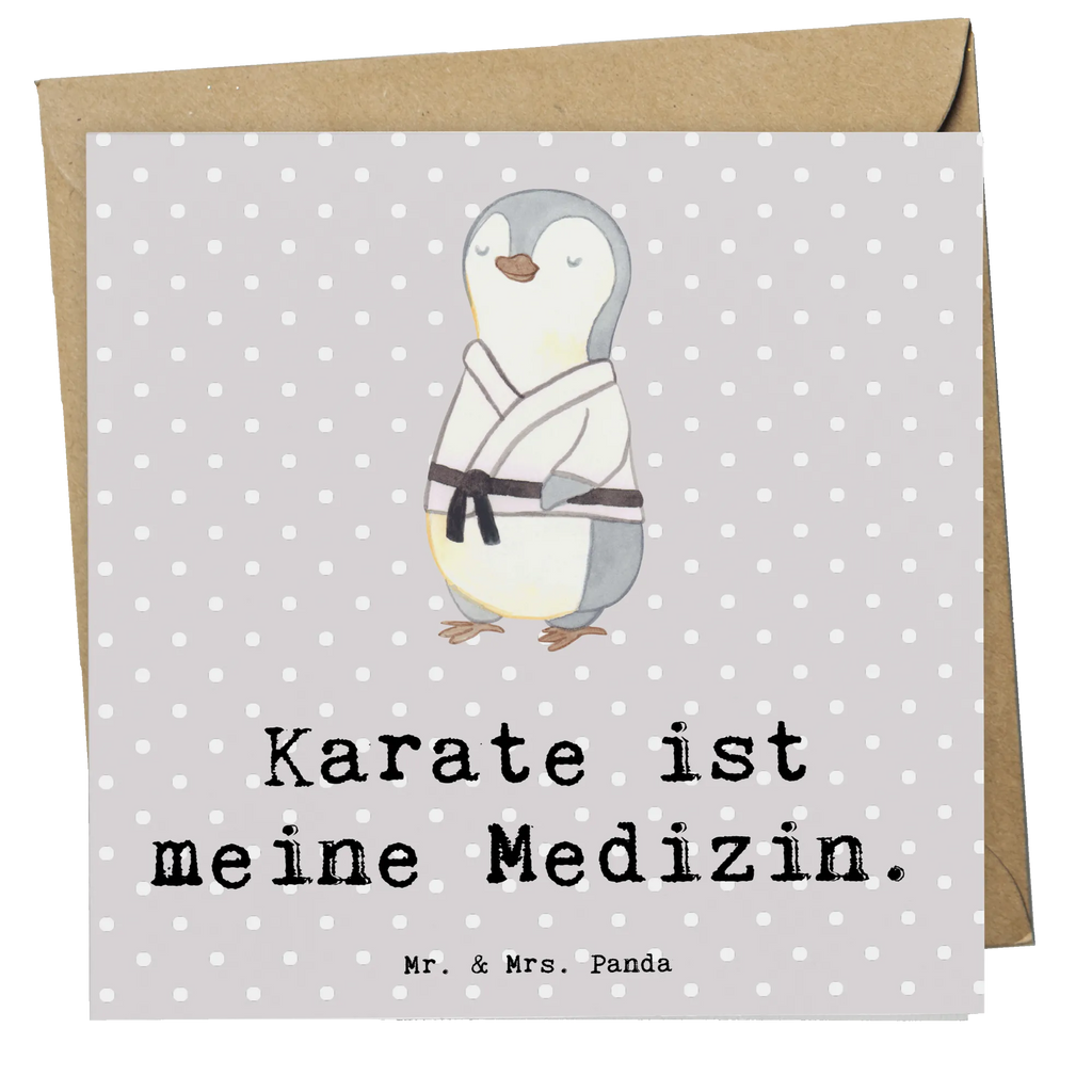 Deluxe Karte Pinguin Karate Karte, Grußkarte, Klappkarte, Einladungskarte, Glückwunschkarte, Hochzeitskarte, Geburtstagskarte, Hochwertige Grußkarte, Hochwertige Klappkarte, Geschenk, Sport, Sportart, Hobby, Schenken, Danke, Dankeschön, Auszeichnung, Gewinn, Sportler, Karate, Kampfsportart, Selbstverteidigung, Kampfkunst, Karate Verein