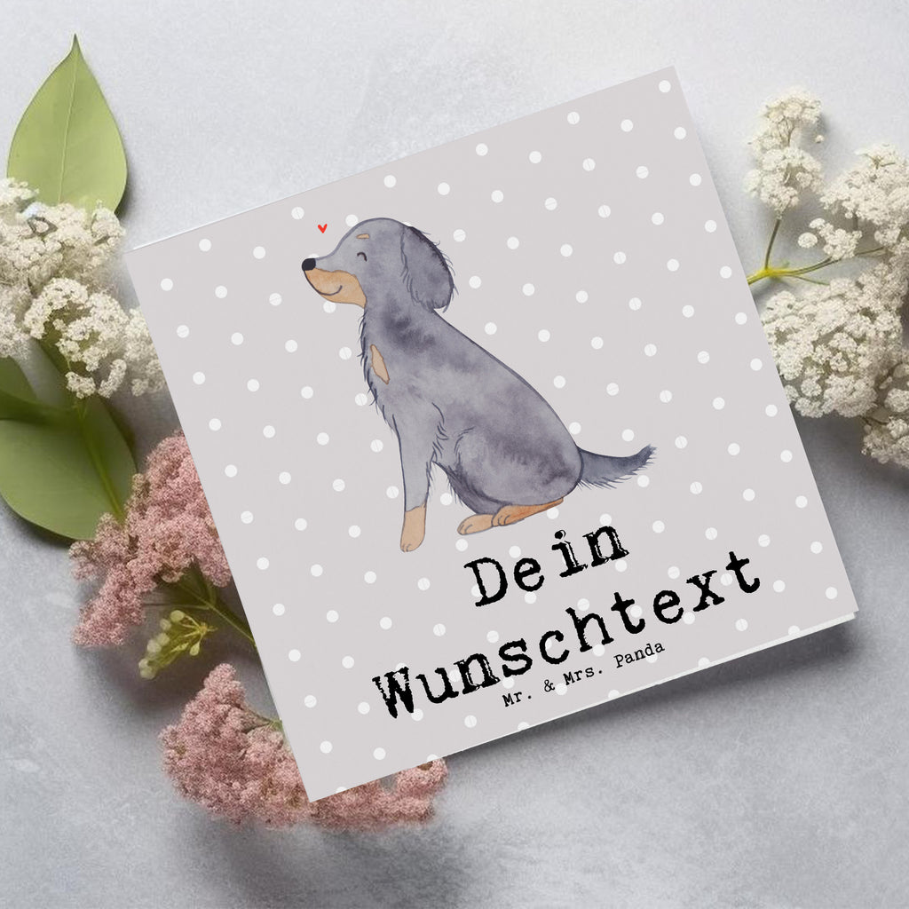 Personalisierte Deluxe Karte Gordon Setter Lebensretter Personalisierte Grußkarte, Personalisiertere Klappkarte, Personalisierte Einladungskarte, Personalisierte Glückwunschkarte, Personalisierte Hochzeitskarte, Personalisierte Geburtstagskarte, Grußkarte mit Namen, Grußkarte selber drucken, Grußkarte selbst gestalten, Grußkarte mit persönlichen Nachrichten, Grußkarte als Geldgeschenk, Grußkarten personalisiert, Personalisierte Karte, Hund, Hunderasse, Rassehund, Hundebesitzer, Geschenk, Tierfreund, Schenken, Welpe, Gordon Shetter, Jagdhund