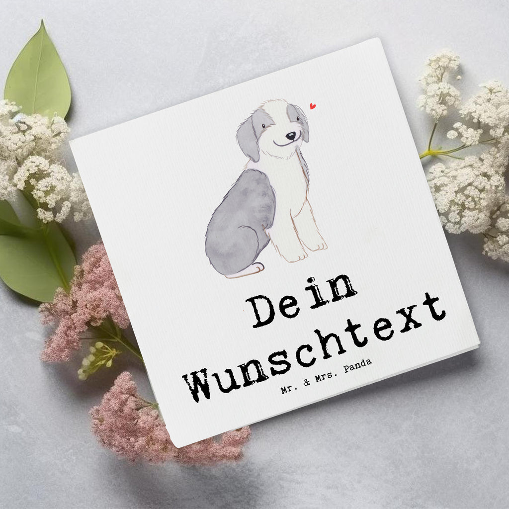 Personalisierte Deluxe Karte Bearded Collie Lebensretter Personalisierte Grußkarte, Personalisiertere Klappkarte, Personalisierte Einladungskarte, Personalisierte Glückwunschkarte, Personalisierte Hochzeitskarte, Personalisierte Geburtstagskarte, Grußkarte mit Namen, Grußkarte selber drucken, Grußkarte selbst gestalten, Grußkarte mit persönlichen Nachrichten, Grußkarte als Geldgeschenk, Grußkarten personalisiert, Personalisierte Karte, Hund, Hunderasse, Rassehund, Hundebesitzer, Geschenk, Tierfreund, Schenken, Welpe, Bearded Collie, britischer Hütehund