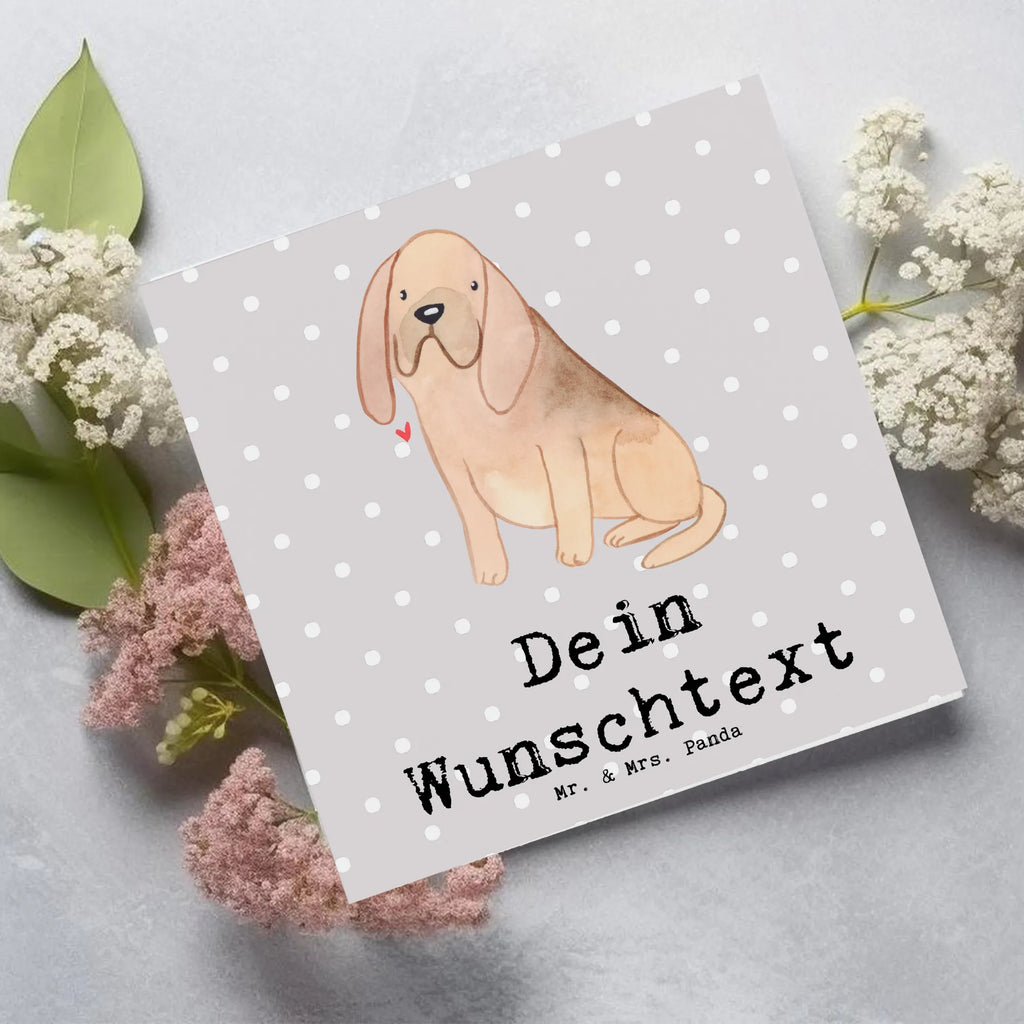 Personalisierte Deluxe Karte Bloodhound Lebensretter Personalisierte Grußkarte, Personalisiertere Klappkarte, Personalisierte Einladungskarte, Personalisierte Glückwunschkarte, Personalisierte Hochzeitskarte, Personalisierte Geburtstagskarte, Grußkarte mit Namen, Grußkarte selber drucken, Grußkarte selbst gestalten, Grußkarte mit persönlichen Nachrichten, Grußkarte als Geldgeschenk, Grußkarten personalisiert, Personalisierte Karte, Hund, Hunderasse, Rassehund, Hundebesitzer, Geschenk, Tierfreund, Schenken, Welpe, Bluthund, Bloodhound, St. Hubertushund, Chien de Saint Hubert