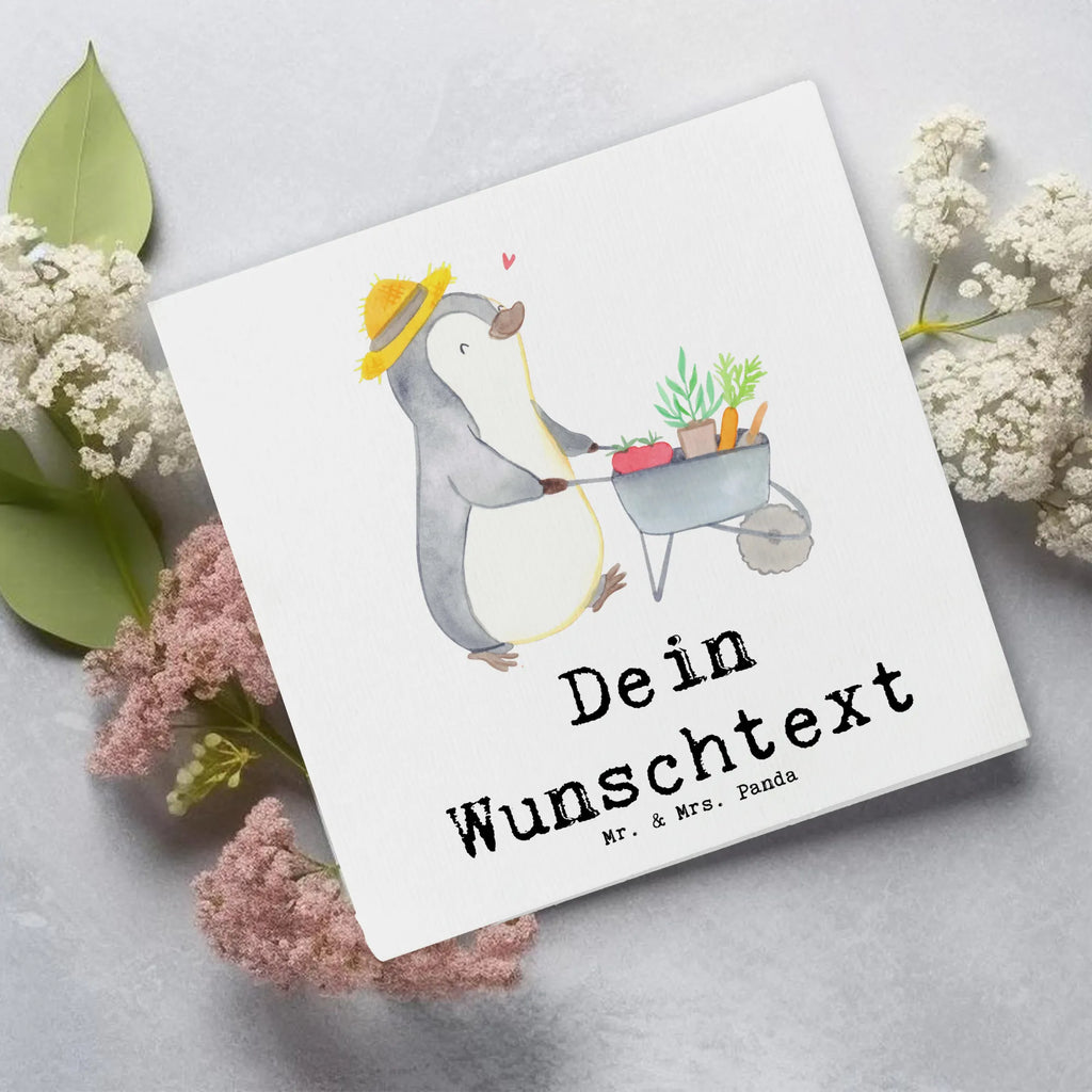 Personalisierte Deluxe Karte Pinguin Gartenarbeit Personalisierte Grußkarte, Personalisiertere Klappkarte, Personalisierte Einladungskarte, Personalisierte Glückwunschkarte, Personalisierte Hochzeitskarte, Personalisierte Geburtstagskarte, Grußkarte mit Namen, Grußkarte selber drucken, Grußkarte selbst gestalten, Grußkarte mit persönlichen Nachrichten, Grußkarte als Geldgeschenk, Grußkarten personalisiert, Personalisierte Karte, Geschenk, Sport, Sportart, Hobby, Schenken, Danke, Dankeschön, Auszeichnung, Gewinn, Sportler, Gartenarbeit, Urban gardening, Gärtnern, Gartenpflege