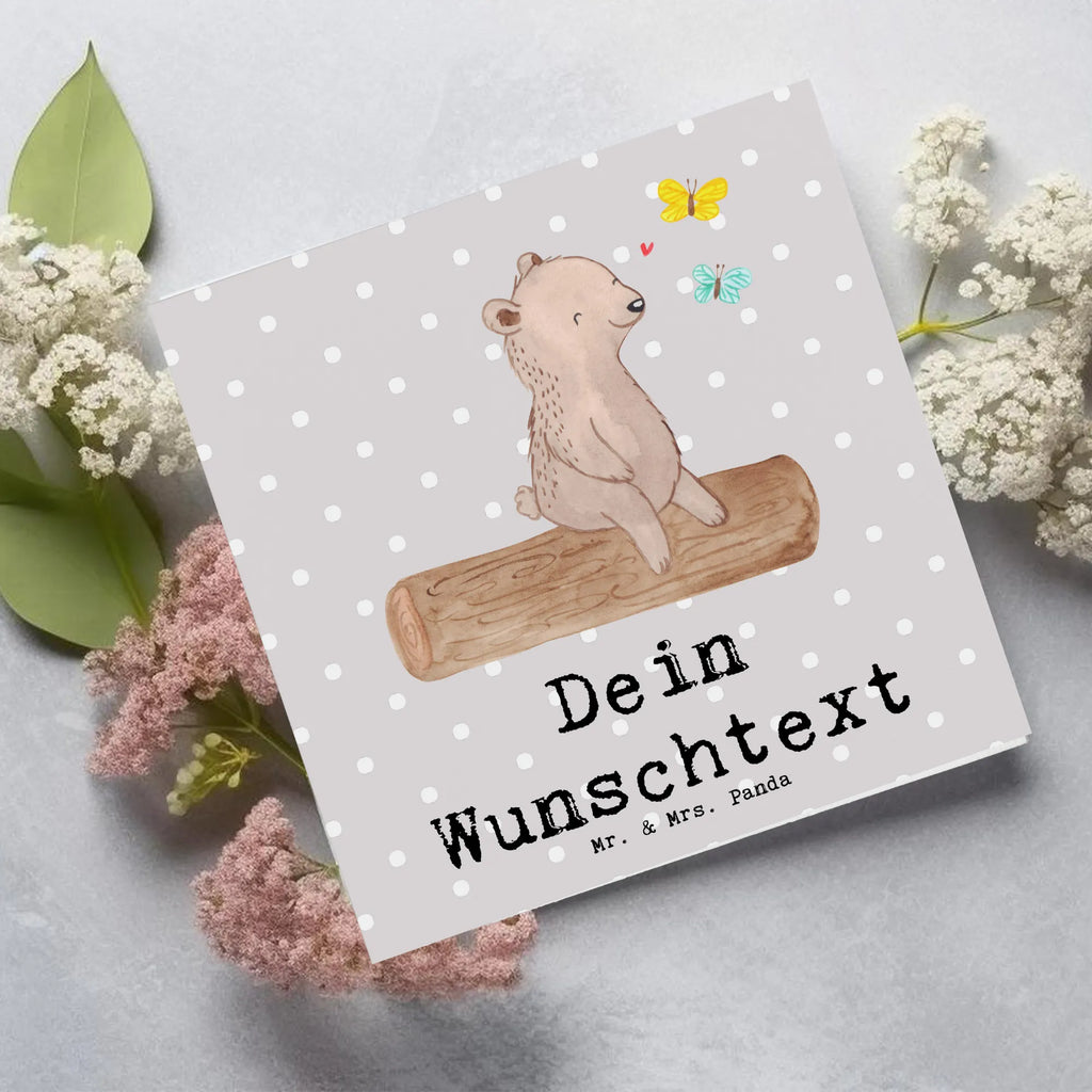 Personalisierte Deluxe Karte Bär Naturliebhaber Personalisierte Grußkarte, Personalisiertere Klappkarte, Personalisierte Einladungskarte, Personalisierte Glückwunschkarte, Personalisierte Hochzeitskarte, Personalisierte Geburtstagskarte, Grußkarte mit Namen, Grußkarte selber drucken, Grußkarte selbst gestalten, Grußkarte mit persönlichen Nachrichten, Grußkarte als Geldgeschenk, Grußkarten personalisiert, Personalisierte Karte, Geschenk, Sport, Sportart, Hobby, Schenken, Danke, Dankeschön, Auszeichnung, Gewinn, Sportler, Naturliebhaber, Outdoor, Wandern, Nature Lover