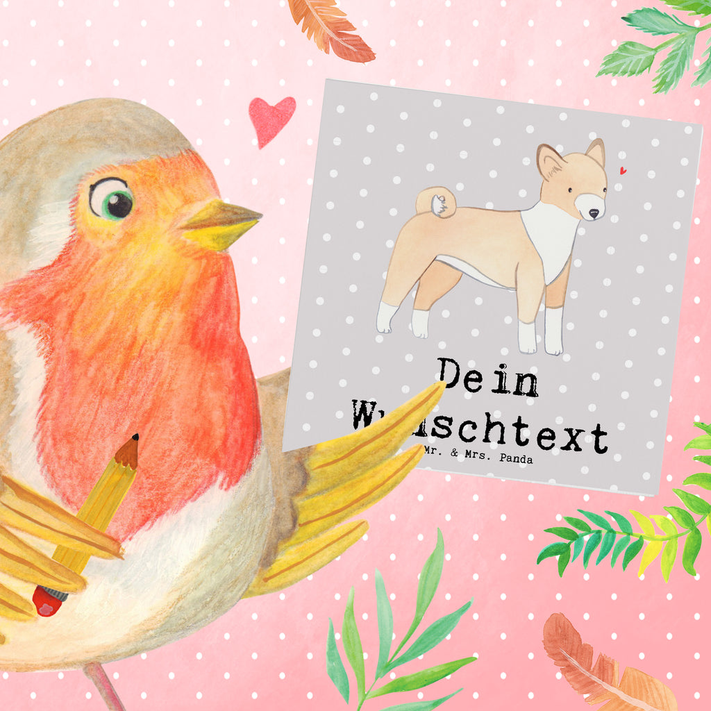 Personalisierte Deluxe Karte Basenji Lebensretter Personalisierte Grußkarte, Personalisiertere Klappkarte, Personalisierte Einladungskarte, Personalisierte Glückwunschkarte, Personalisierte Hochzeitskarte, Personalisierte Geburtstagskarte, Grußkarte mit Namen, Grußkarte selber drucken, Grußkarte selbst gestalten, Grußkarte mit persönlichen Nachrichten, Grußkarte als Geldgeschenk, Grußkarten personalisiert, Personalisierte Karte, Hund, Hunderasse, Rassehund, Hundebesitzer, Geschenk, Tierfreund, Schenken, Welpe, Kongo-Terrier, Basenji