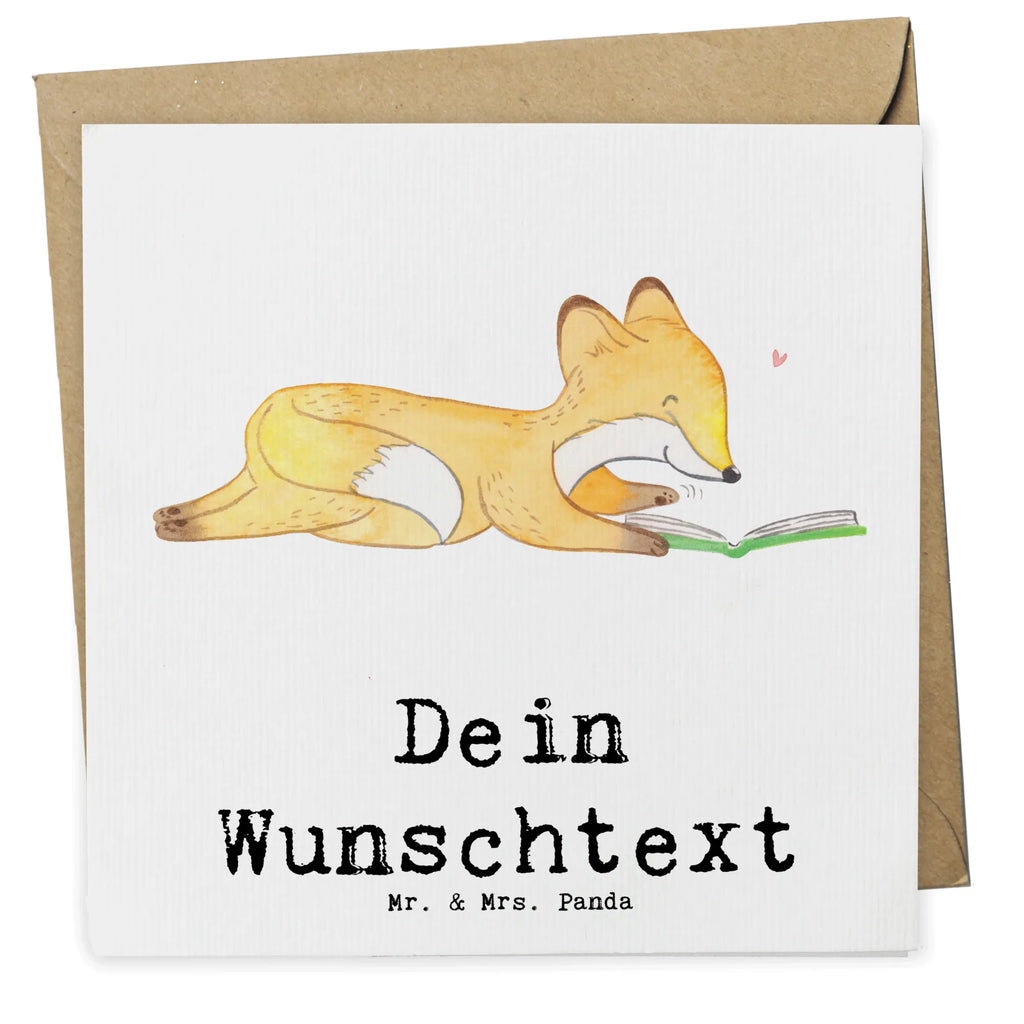 Personalisierte Deluxe Karte Fuchs Lesen Personalisierte Grußkarte, Personalisiertere Klappkarte, Personalisierte Einladungskarte, Personalisierte Glückwunschkarte, Personalisierte Hochzeitskarte, Personalisierte Geburtstagskarte, Grußkarte mit Namen, Grußkarte selber drucken, Grußkarte selbst gestalten, Grußkarte mit persönlichen Nachrichten, Grußkarte als Geldgeschenk, Grußkarten personalisiert, Personalisierte Karte, Geschenk, Sport, Sportart, Hobby, Schenken, Danke, Dankeschön, Auszeichnung, Gewinn, Sportler, lesen, Bücher lesen, Bücherwurm