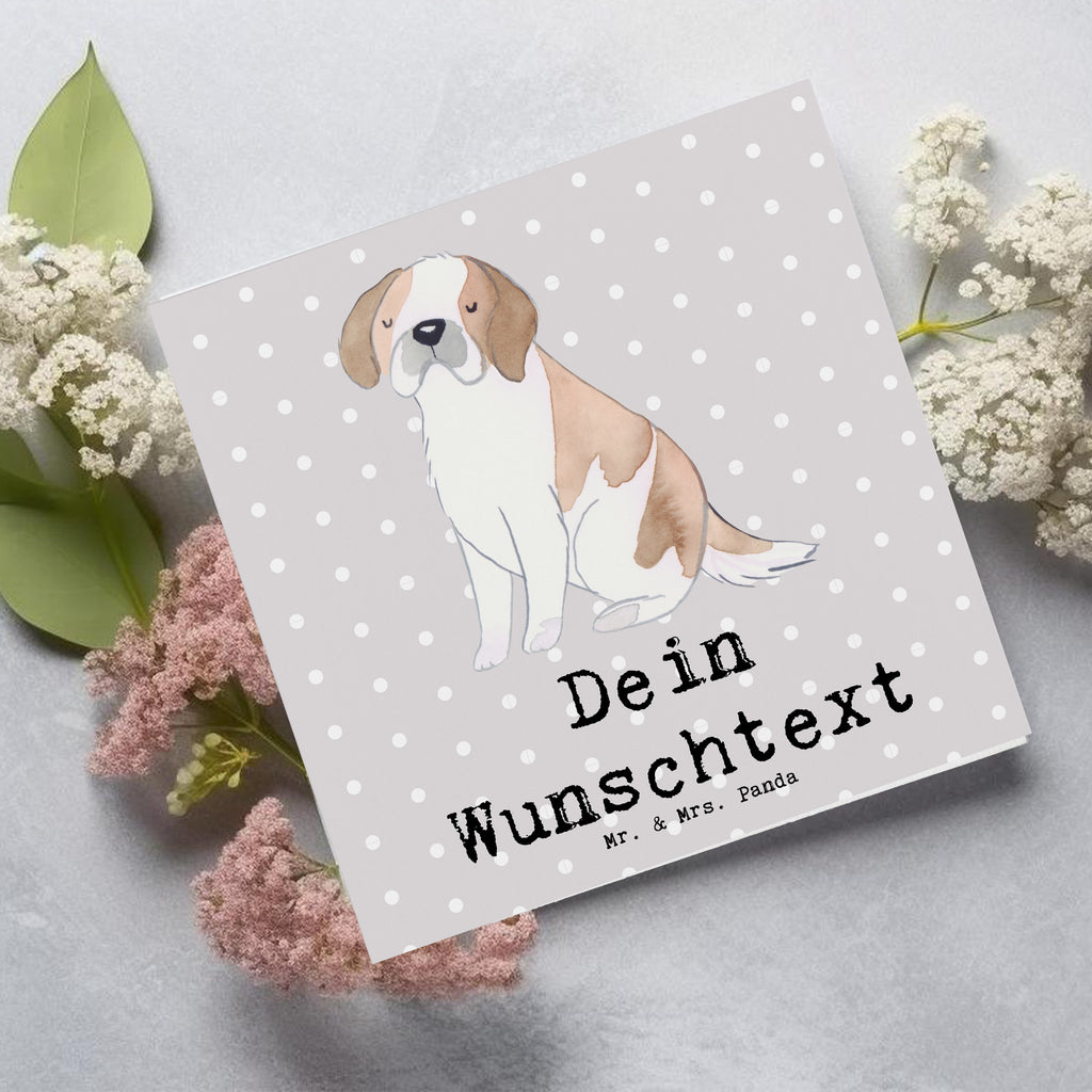 Personalisierte Deluxe Karte Saint Bernard Lebensretter Personalisierte Grußkarte, Personalisiertere Klappkarte, Personalisierte Einladungskarte, Personalisierte Glückwunschkarte, Personalisierte Hochzeitskarte, Personalisierte Geburtstagskarte, Grußkarte mit Namen, Grußkarte selber drucken, Grußkarte selbst gestalten, Grußkarte mit persönlichen Nachrichten, Grußkarte als Geldgeschenk, Grußkarten personalisiert, Personalisierte Karte, Hund, Hunderasse, Rassehund, Hundebesitzer, Geschenk, Tierfreund, Schenken, Welpe, St. Bernhardshund, Chien du Saint-Bernard, Saint Bernard Dog, Perro San Bernardo, Saint Bernard