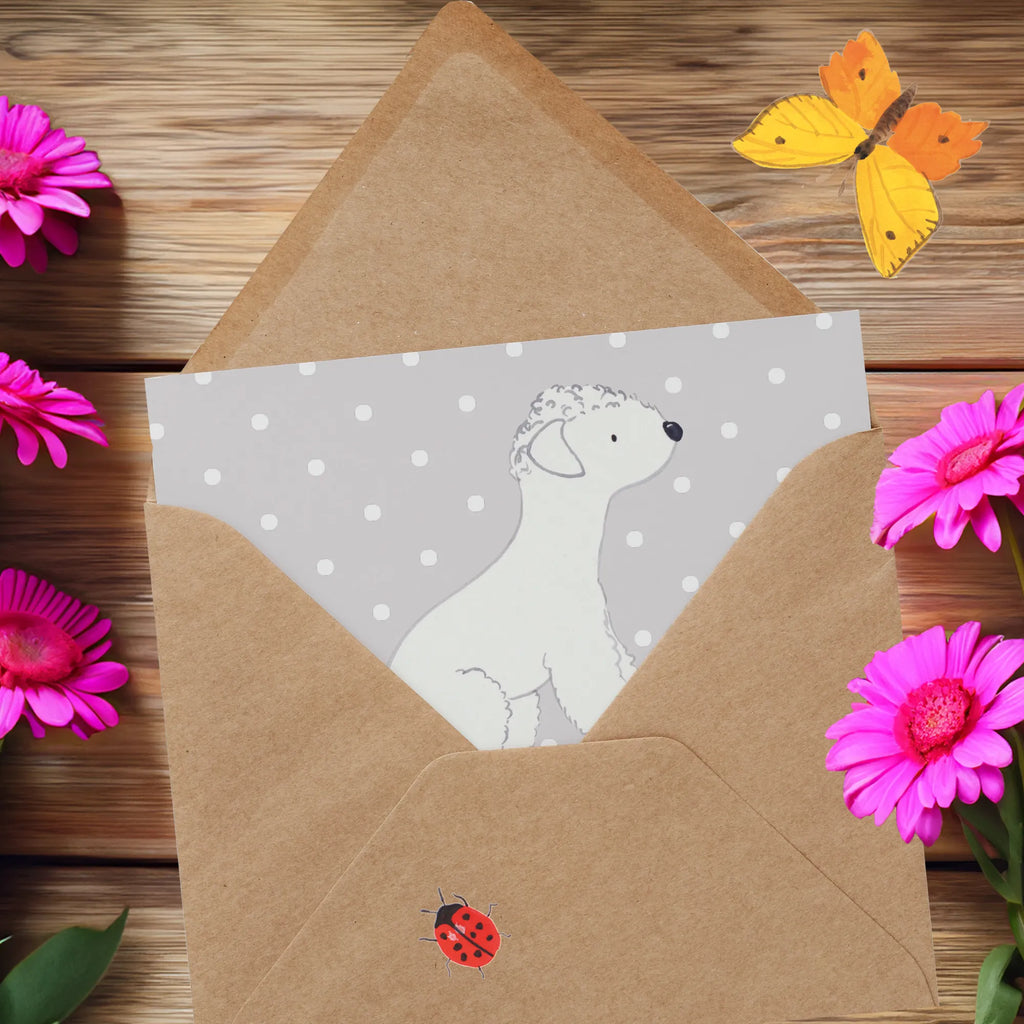 Personalisierte Deluxe Karte Bedlington Terrier Lebensretter Personalisierte Grußkarte, Personalisiertere Klappkarte, Personalisierte Einladungskarte, Personalisierte Glückwunschkarte, Personalisierte Hochzeitskarte, Personalisierte Geburtstagskarte, Grußkarte mit Namen, Grußkarte selber drucken, Grußkarte selbst gestalten, Grußkarte mit persönlichen Nachrichten, Grußkarte als Geldgeschenk, Grußkarten personalisiert, Personalisierte Karte, Hund, Hunderasse, Rassehund, Hundebesitzer, Geschenk, Tierfreund, Schenken, Welpe, Bedlington Terrier, Terrier