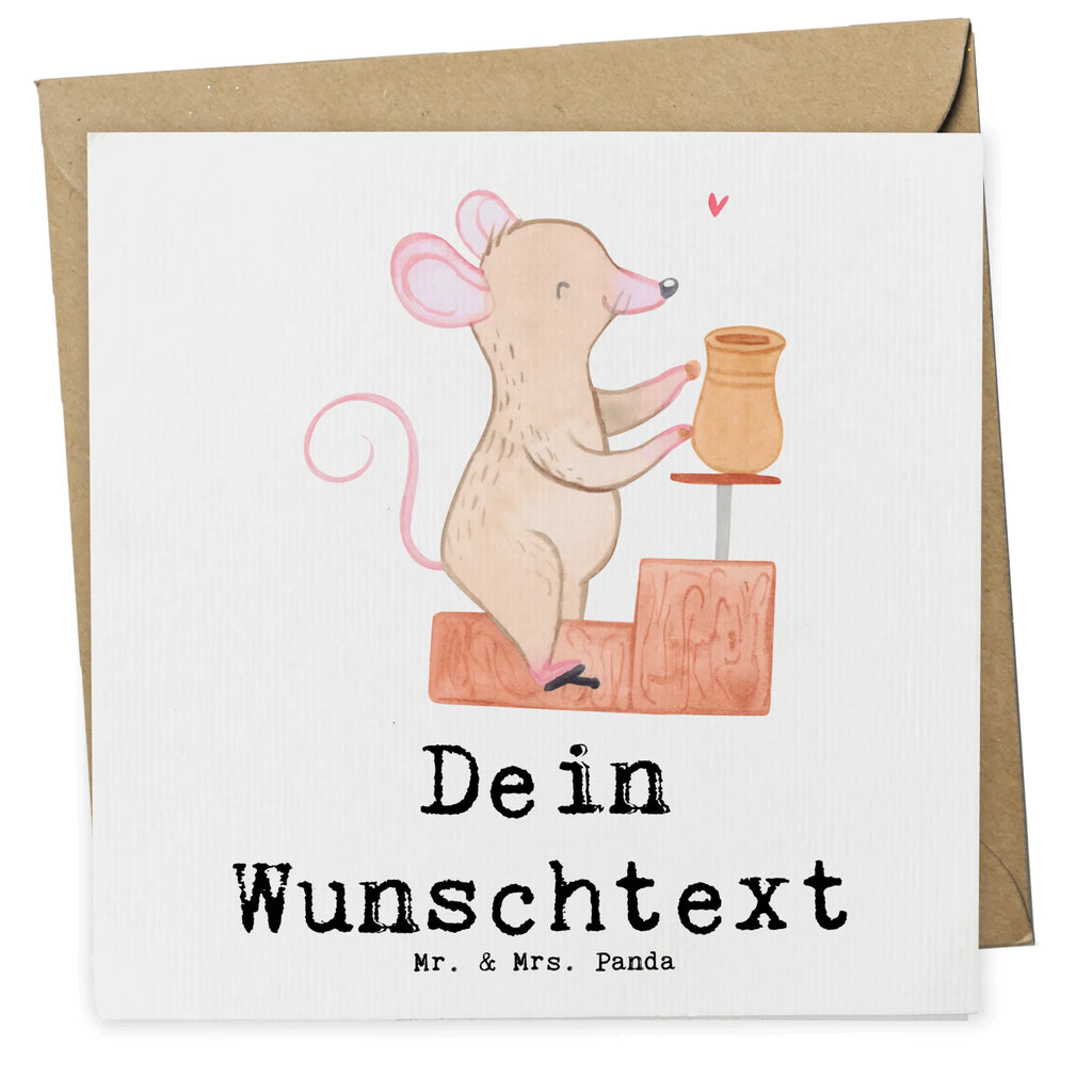 Personalisierte Deluxe Karte Maus Töpfern Personalisierte Grußkarte, Personalisiertere Klappkarte, Personalisierte Einladungskarte, Personalisierte Glückwunschkarte, Personalisierte Hochzeitskarte, Personalisierte Geburtstagskarte, Grußkarte mit Namen, Grußkarte selber drucken, Grußkarte selbst gestalten, Grußkarte mit persönlichen Nachrichten, Grußkarte als Geldgeschenk, Grußkarten personalisiert, Personalisierte Karte, Geschenk, Sport, Sportart, Hobby, Schenken, Danke, Dankeschön, Auszeichnung, Gewinn, Sportler, Töpfern, Töpferei, Töpferkurs