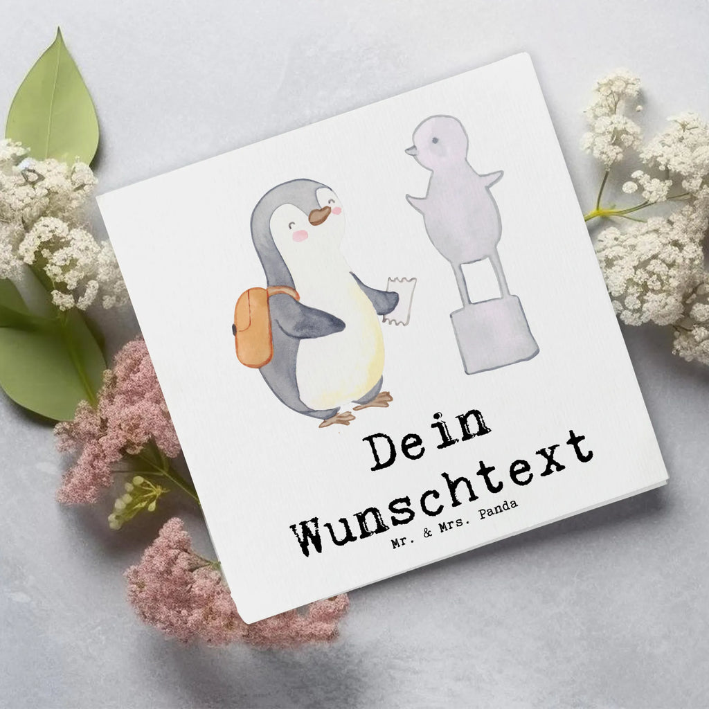 Personalisierte Deluxe Karte Pinguin Museum besuchen Personalisierte Grußkarte, Personalisiertere Klappkarte, Personalisierte Einladungskarte, Personalisierte Glückwunschkarte, Personalisierte Hochzeitskarte, Personalisierte Geburtstagskarte, Grußkarte mit Namen, Grußkarte selber drucken, Grußkarte selbst gestalten, Grußkarte mit persönlichen Nachrichten, Grußkarte als Geldgeschenk, Grußkarten personalisiert, Personalisierte Karte, Geschenk, Sport, Sportart, Hobby, Schenken, Danke, Dankeschön, Auszeichnung, Gewinn, Sportler, Museum besuchen, Museen