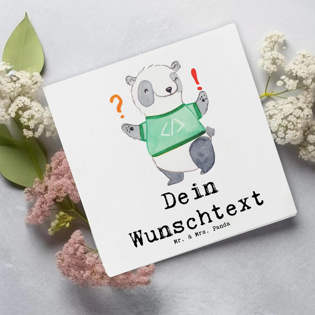 Personalisierte Deluxe Karte Panda Programmierer Abenteuer Personalisierte Grußkarte, Personalisiertere Klappkarte, Personalisierte Einladungskarte, Personalisierte Glückwunschkarte, Personalisierte Hochzeitskarte, Personalisierte Geburtstagskarte, Grußkarte mit Namen, Grußkarte selber drucken, Grußkarte selbst gestalten, Grußkarte mit persönlichen Nachrichten, Grußkarte als Geldgeschenk, Grußkarten personalisiert, Personalisierte Karte, Beruf, Ausbildung, Jubiläum, Abschied, Rente, Kollege, Kollegin, Geschenk, Schenken, Arbeitskollege, Mitarbeiter, Firma, Danke, Dankeschön, Panda Programmierer, Geschenk Programmierer, Programmierer Geschenk, Geschenke Berufe, Programmierer Geschenke