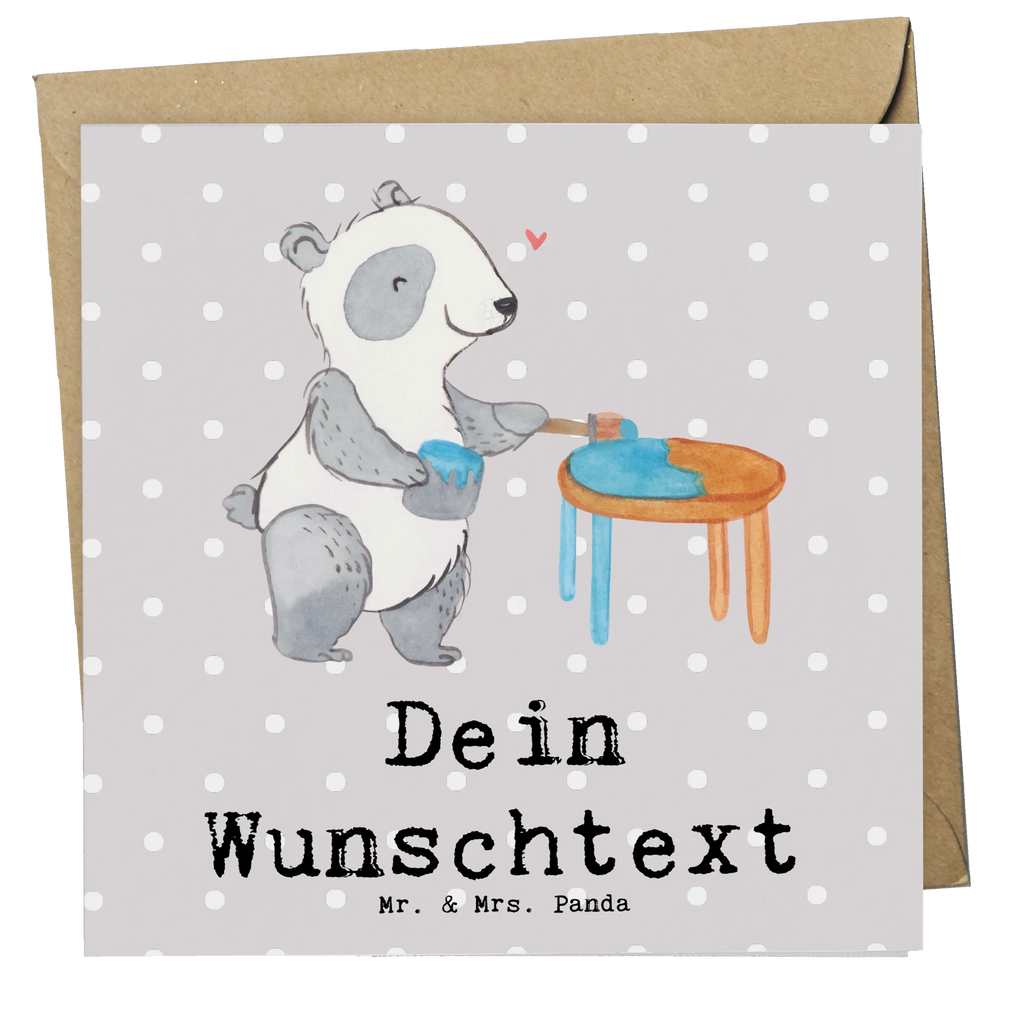 Personalisierte Deluxe Karte Panda Möbel restaurieren Personalisierte Grußkarte, Personalisiertere Klappkarte, Personalisierte Einladungskarte, Personalisierte Glückwunschkarte, Personalisierte Hochzeitskarte, Personalisierte Geburtstagskarte, Grußkarte mit Namen, Grußkarte selber drucken, Grußkarte selbst gestalten, Grußkarte mit persönlichen Nachrichten, Grußkarte als Geldgeschenk, Grußkarten personalisiert, Personalisierte Karte, Geschenk, Sport, Sportart, Hobby, Schenken, Danke, Dankeschön, Auszeichnung, Gewinn, Sportler, Möbel restaurieren, antike Möbel restaurieren, Handwerk, Restaurator