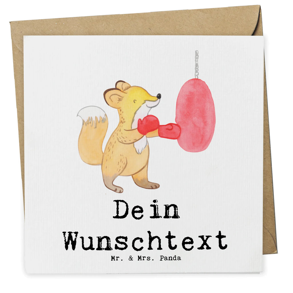 Personalisierte Deluxe Karte Fuchs Boxen Personalisierte Grußkarte, Personalisiertere Klappkarte, Personalisierte Einladungskarte, Personalisierte Glückwunschkarte, Personalisierte Hochzeitskarte, Personalisierte Geburtstagskarte, Grußkarte mit Namen, Grußkarte selber drucken, Grußkarte selbst gestalten, Grußkarte mit persönlichen Nachrichten, Grußkarte als Geldgeschenk, Grußkarten personalisiert, Personalisierte Karte, Geschenk, Sport, Sportart, Hobby, Schenken, Danke, Dankeschön, Auszeichnung, Gewinn, Sportler, Boxen, Boxkampf, Boxtraining