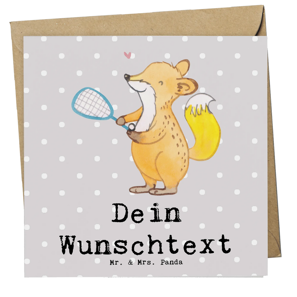 Personalisierte Deluxe Karte Fuchs Squash spielen Personalisierte Grußkarte, Personalisiertere Klappkarte, Personalisierte Einladungskarte, Personalisierte Glückwunschkarte, Personalisierte Hochzeitskarte, Personalisierte Geburtstagskarte, Grußkarte mit Namen, Grußkarte selber drucken, Grußkarte selbst gestalten, Grußkarte mit persönlichen Nachrichten, Grußkarte als Geldgeschenk, Grußkarten personalisiert, Personalisierte Karte, Geschenk, Sport, Sportart, Hobby, Schenken, Danke, Dankeschön, Auszeichnung, Gewinn, Sportler, Squash spielen, Squashhalle, Ballsport