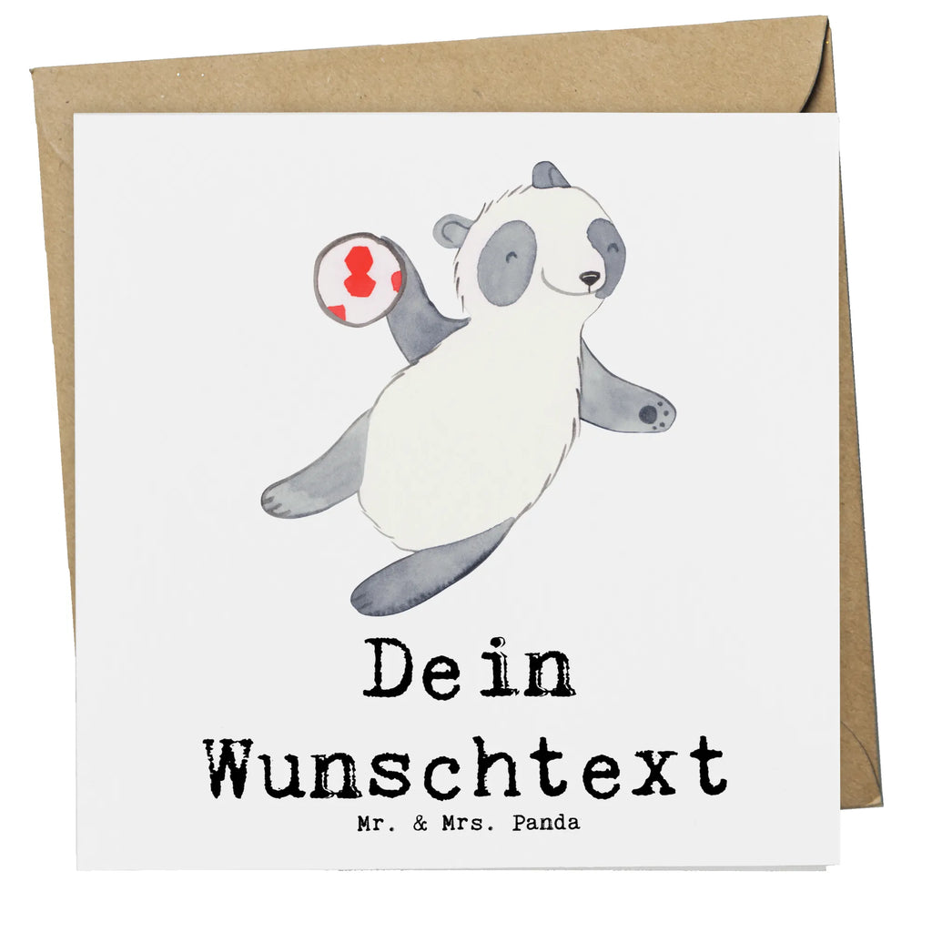 Personalisierte Deluxe Karte Panda Handball spielen Personalisierte Grußkarte, Personalisiertere Klappkarte, Personalisierte Einladungskarte, Personalisierte Glückwunschkarte, Personalisierte Hochzeitskarte, Personalisierte Geburtstagskarte, Grußkarte mit Namen, Grußkarte selber drucken, Grußkarte selbst gestalten, Grußkarte mit persönlichen Nachrichten, Grußkarte als Geldgeschenk, Grußkarten personalisiert, Personalisierte Karte, Geschenk, Sport, Sportart, Hobby, Schenken, Danke, Dankeschön, Auszeichnung, Gewinn, Sportler, Handball spielen, Handball Turnier, Handball Club, Handball Verein