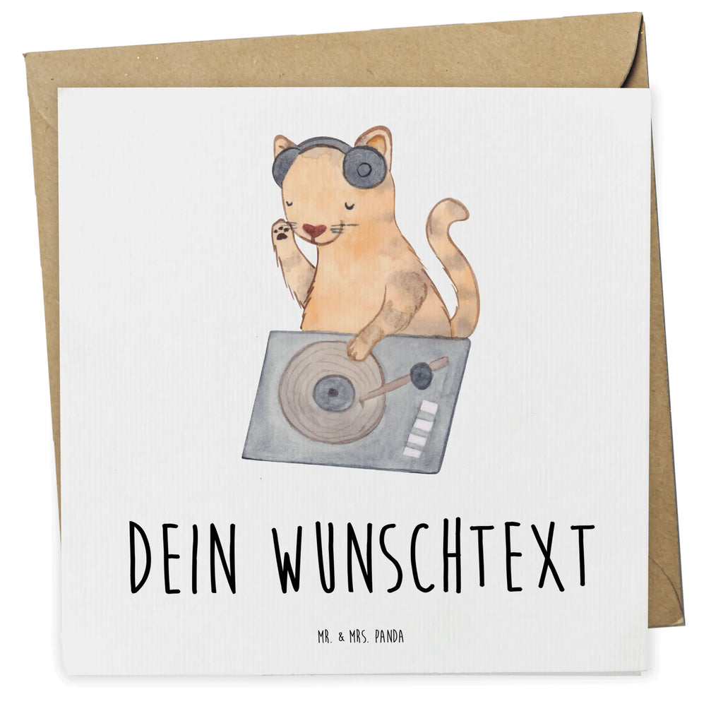 Personalisierte Deluxe Karte Katze DJ Personalisierte Grußkarte, Personalisiertere Klappkarte, Personalisierte Einladungskarte, Personalisierte Glückwunschkarte, Personalisierte Hochzeitskarte, Personalisierte Geburtstagskarte, Grußkarte mit Namen, Grußkarte selber drucken, Grußkarte selbst gestalten, Grußkarte mit persönlichen Nachrichten, Grußkarte als Geldgeschenk, Grußkarten personalisiert, Personalisierte Karte, Instrumente, Geschenke Musiker, Musikliebhaber, Katze, DJ, Tanzen, Club, Disko, Feiern