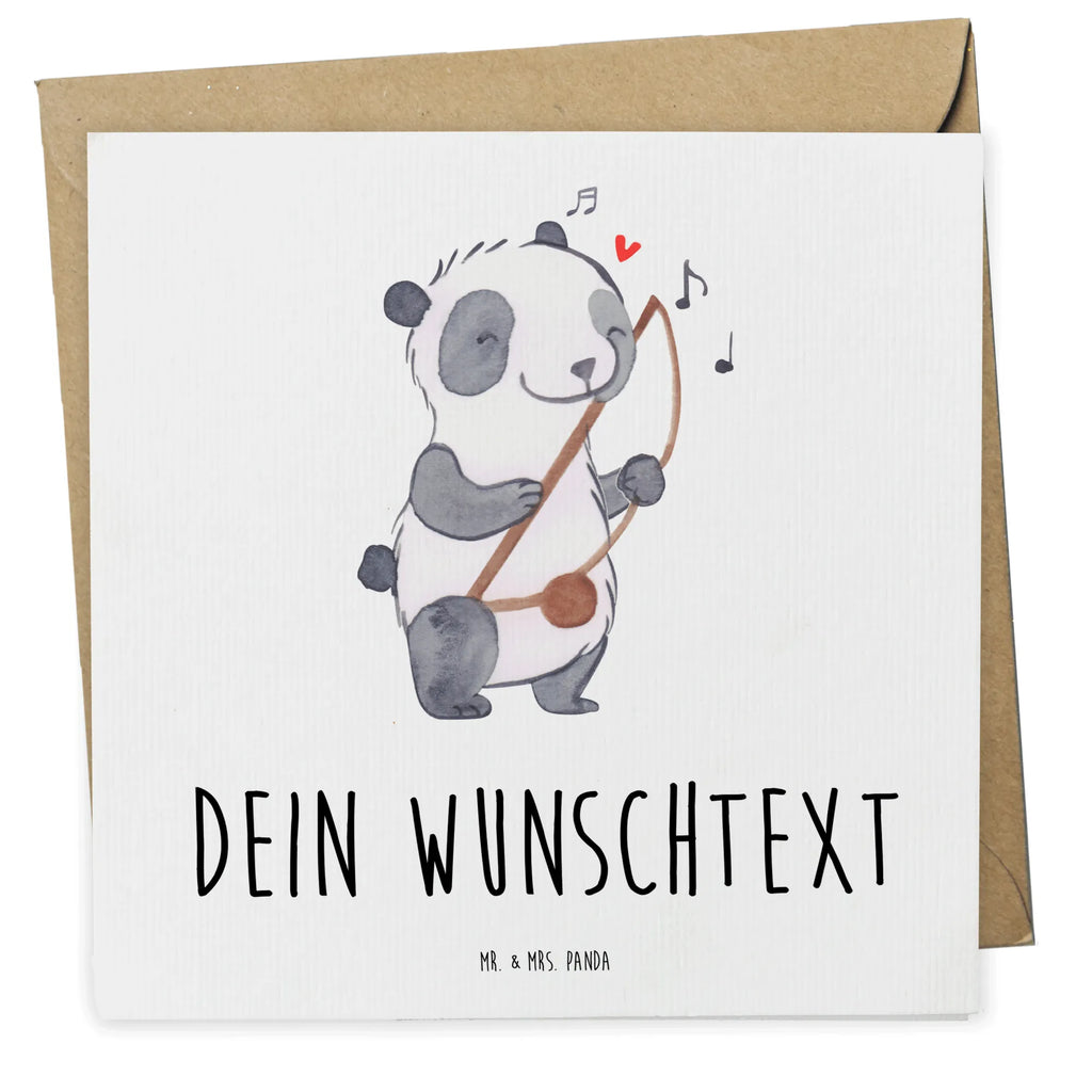 Personalisierte Deluxe Karte Panda Berimbau Personalisierte Grußkarte, Personalisiertere Klappkarte, Personalisierte Einladungskarte, Personalisierte Glückwunschkarte, Personalisierte Hochzeitskarte, Personalisierte Geburtstagskarte, Grußkarte mit Namen, Grußkarte selber drucken, Grußkarte selbst gestalten, Grußkarte mit persönlichen Nachrichten, Grußkarte als Geldgeschenk, Grußkarten personalisiert, Personalisierte Karte, Instrumente, Geschenke Musiker, Musikliebhaber, Panda, Berimbau, Maultrommel, Brasilien, Capoeira, Traditionsmusik