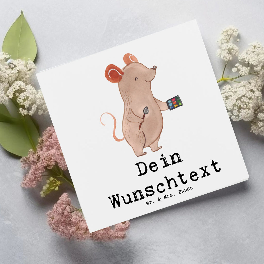 Personalisierte Deluxe Karte Visagist Herz Personalisierte Grußkarte, Personalisiertere Klappkarte, Personalisierte Einladungskarte, Personalisierte Glückwunschkarte, Personalisierte Hochzeitskarte, Personalisierte Geburtstagskarte, Grußkarte mit Namen, Grußkarte selber drucken, Grußkarte selbst gestalten, Grußkarte mit persönlichen Nachrichten, Grußkarte als Geldgeschenk, Grußkarten personalisiert, Personalisierte Karte, Beruf, Ausbildung, Jubiläum, Abschied, Rente, Kollege, Kollegin, Geschenk, Schenken, Arbeitskollege, Mitarbeiter, Firma, Danke, Dankeschön, Kosmetiker, Make Up Artist, Maskenbildner, Visagist, Beauty Salon, Kosmetikstudio, Eröffnung