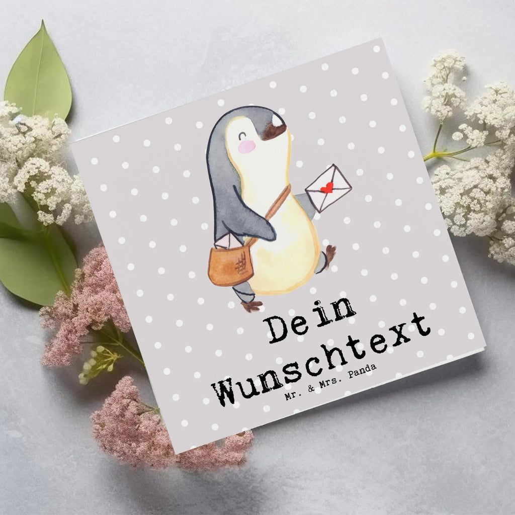 Personalisierte Deluxe Karte Postbote Herz Personalisierte Grußkarte, Personalisiertere Klappkarte, Personalisierte Einladungskarte, Personalisierte Glückwunschkarte, Personalisierte Hochzeitskarte, Personalisierte Geburtstagskarte, Grußkarte mit Namen, Grußkarte selber drucken, Grußkarte selbst gestalten, Grußkarte mit persönlichen Nachrichten, Grußkarte als Geldgeschenk, Grußkarten personalisiert, Personalisierte Karte, Beruf, Ausbildung, Jubiläum, Abschied, Rente, Kollege, Kollegin, Geschenk, Schenken, Arbeitskollege, Mitarbeiter, Firma, Danke, Dankeschön, Postbote, Briefzusteller, Briefträger, Postler