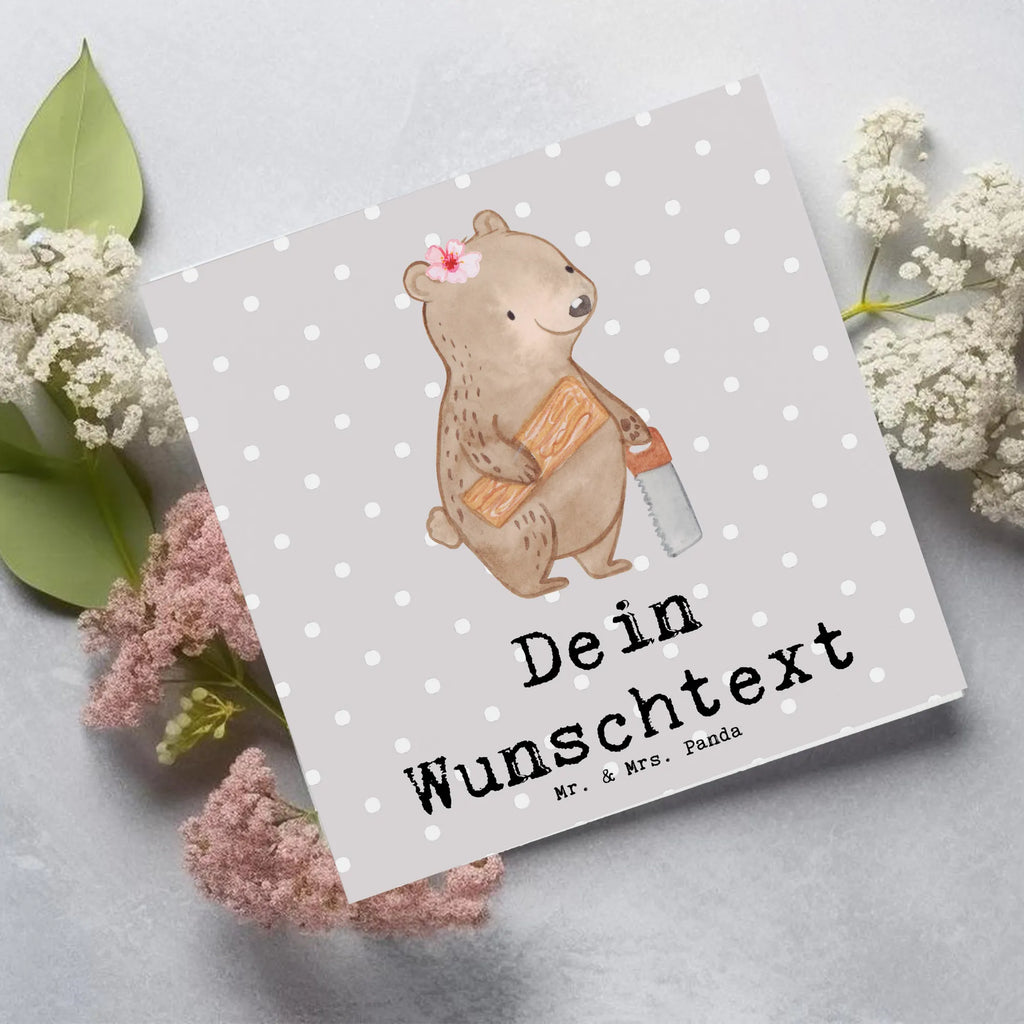 Personalisierte Deluxe Karte Tischlerin Herz Personalisierte Grußkarte, Personalisiertere Klappkarte, Personalisierte Einladungskarte, Personalisierte Glückwunschkarte, Personalisierte Hochzeitskarte, Personalisierte Geburtstagskarte, Grußkarte mit Namen, Grußkarte selber drucken, Grußkarte selbst gestalten, Grußkarte mit persönlichen Nachrichten, Grußkarte als Geldgeschenk, Grußkarten personalisiert, Personalisierte Karte, Beruf, Ausbildung, Jubiläum, Abschied, Rente, Kollege, Kollegin, Geschenk, Schenken, Arbeitskollege, Mitarbeiter, Firma, Danke, Dankeschön