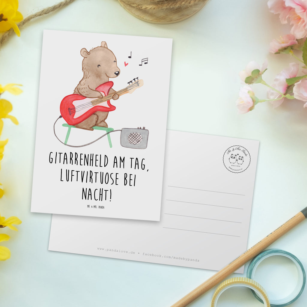 Postkarte Gitarrenheld Postkarte, Karte, Geschenkkarte, Grußkarte, Einladung, Ansichtskarte, Geburtstagskarte, Einladungskarte, Dankeskarte, Ansichtskarten, Einladung Geburtstag, Einladungskarten Geburtstag, Instrumente, Geschenke Musiker, Musikliebhaber