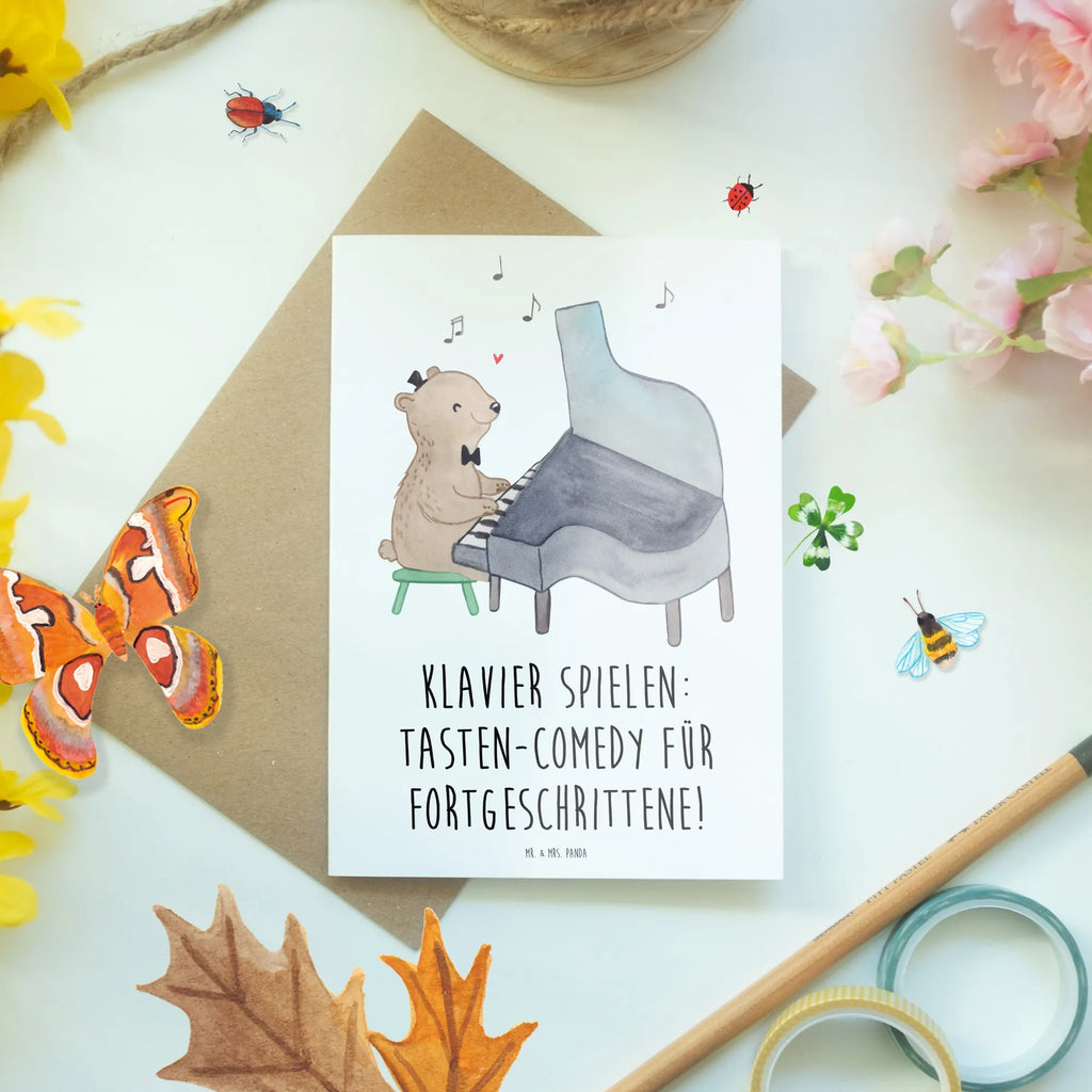 Grußkarte Klavier Tasten Grußkarte, Klappkarte, Einladungskarte, Glückwunschkarte, Hochzeitskarte, Geburtstagskarte, Karte, Ansichtskarten, Instrumente, Geschenke Musiker, Musikliebhaber