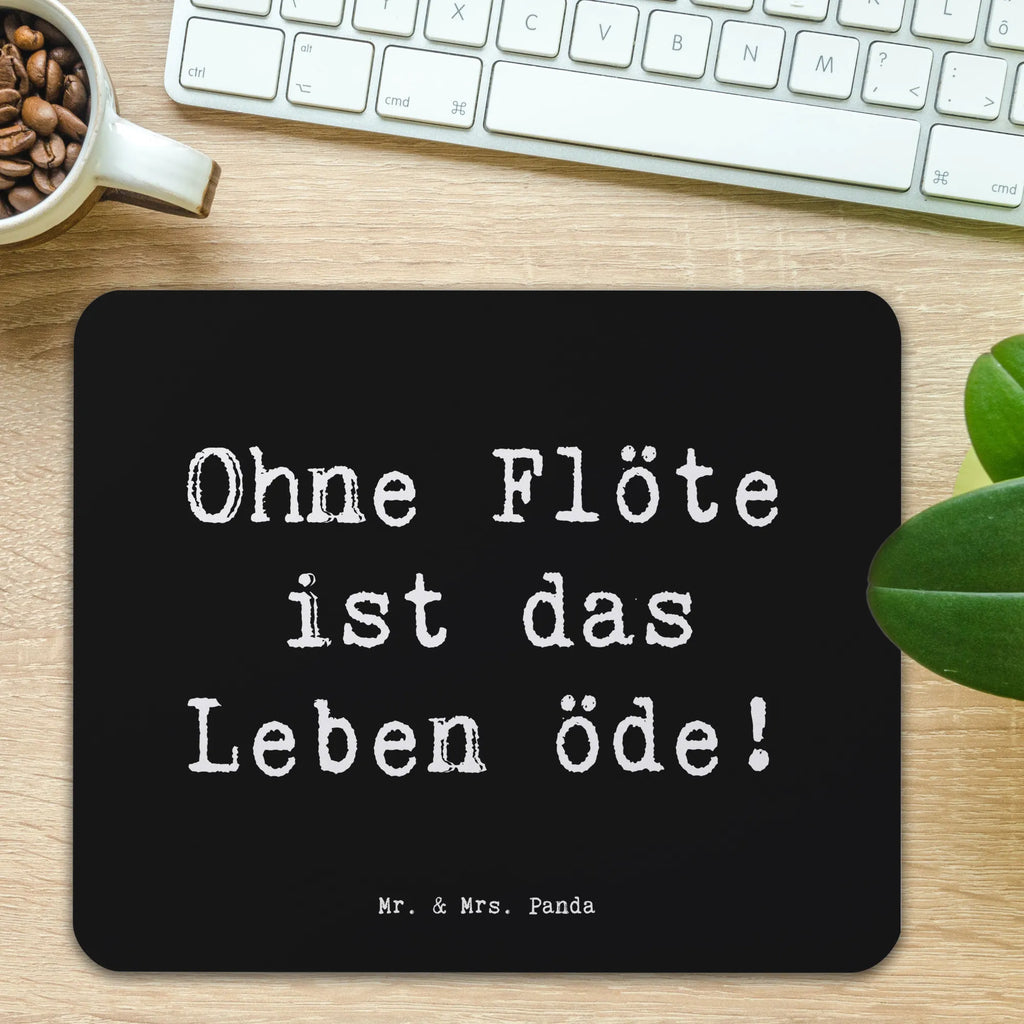 Mouse mat Saying Ohne Flöte ist das Leben öde! Mousepad, Computer zubehör, Büroausstattung, PC Zubehör, Arbeitszimmer, Mauspad, Einzigartiges Mauspad, Designer Mauspad, Mausunterlage, Mauspad Büro, Instrumente, Geschenke Musiker, Musikliebhaber