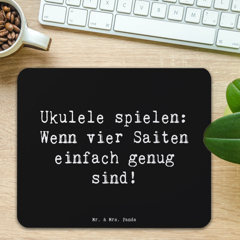 Mauspad Spruch Ukulele Freude Mousepad, Computer zubehör, Büroausstattung, PC Zubehör, Arbeitszimmer, Mauspad, Einzigartiges Mauspad, Designer Mauspad, Mausunterlage, Mauspad Büro, Instrumente, Geschenke Musiker, Musikliebhaber