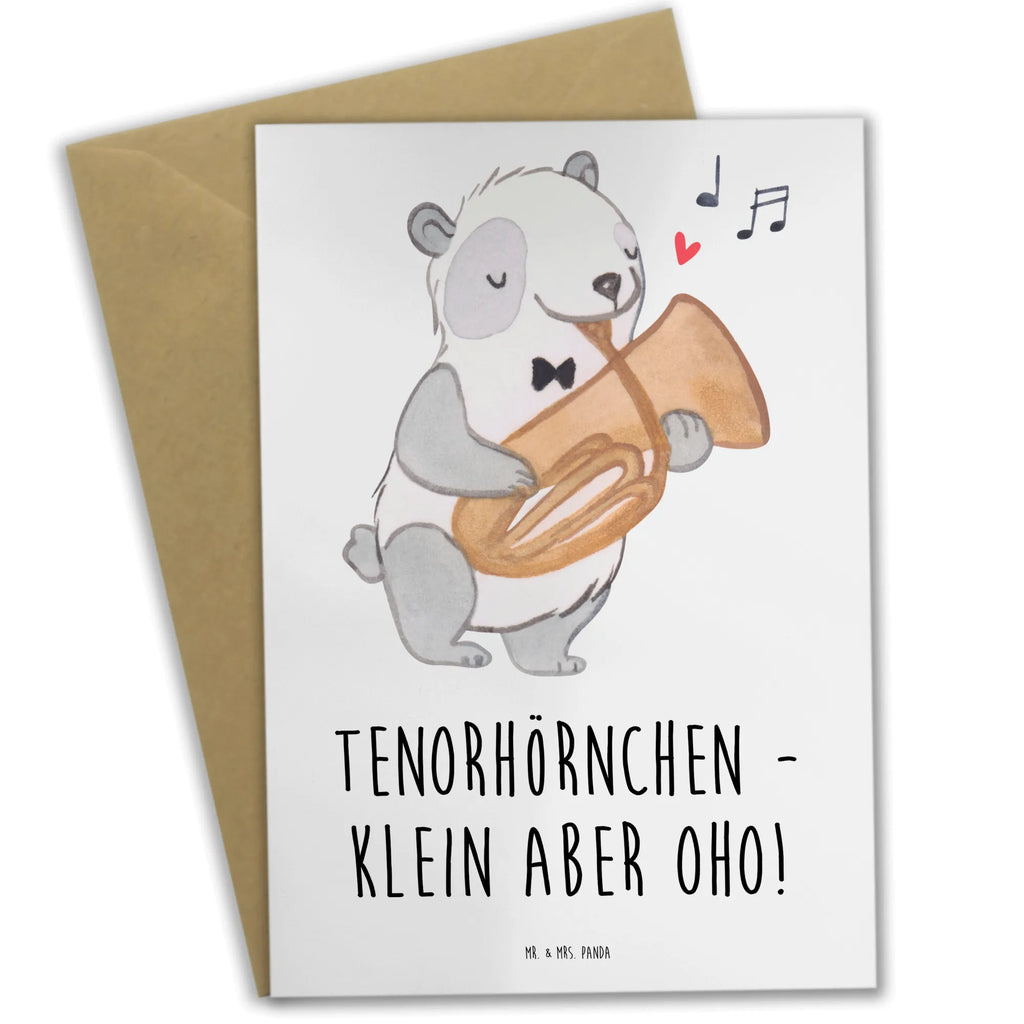 Grußkarte Tenorhörnchen Magie Grußkarte, Klappkarte, Einladungskarte, Glückwunschkarte, Hochzeitskarte, Geburtstagskarte, Karte, Ansichtskarten, Instrumente, Geschenke Musiker, Musikliebhaber