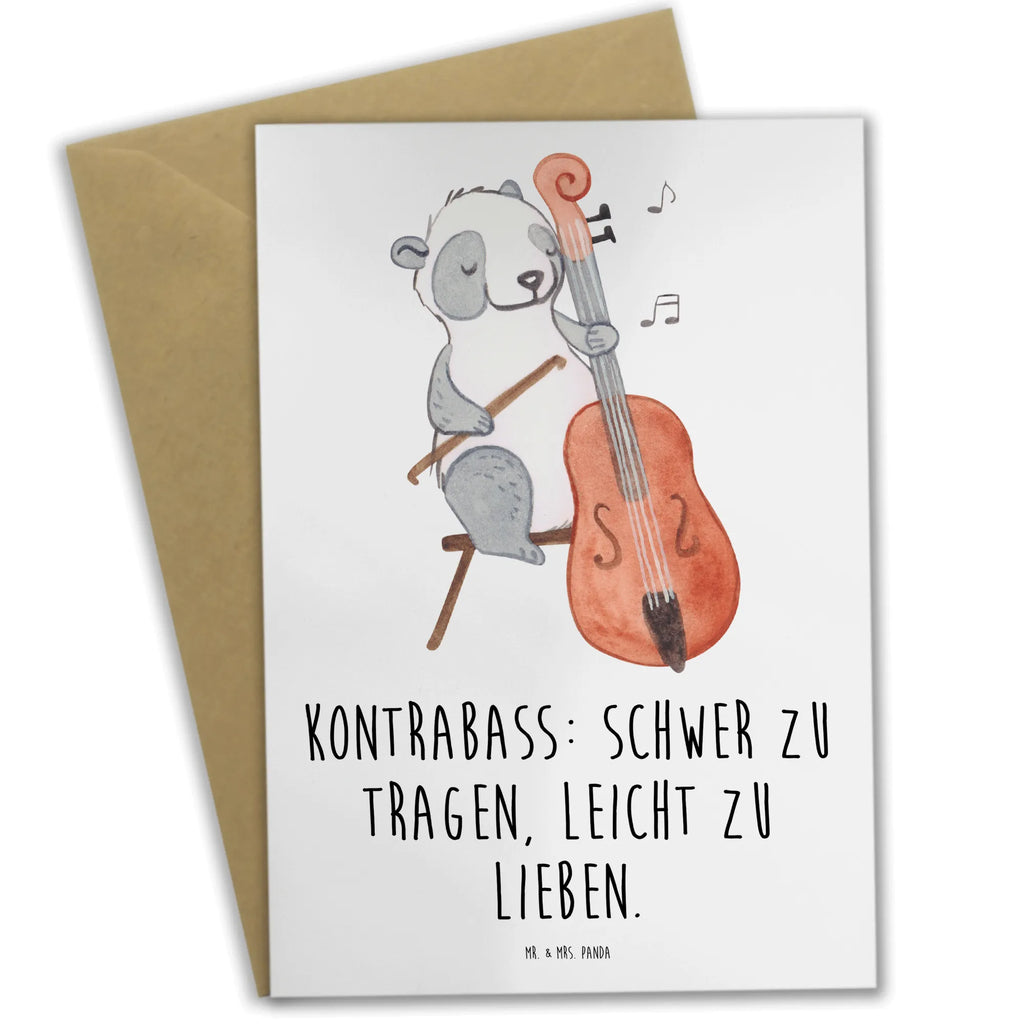 Grußkarte Kontrabass Liebe Grußkarte, Klappkarte, Einladungskarte, Glückwunschkarte, Hochzeitskarte, Geburtstagskarte, Karte, Ansichtskarten, Instrumente, Geschenke Musiker, Musikliebhaber