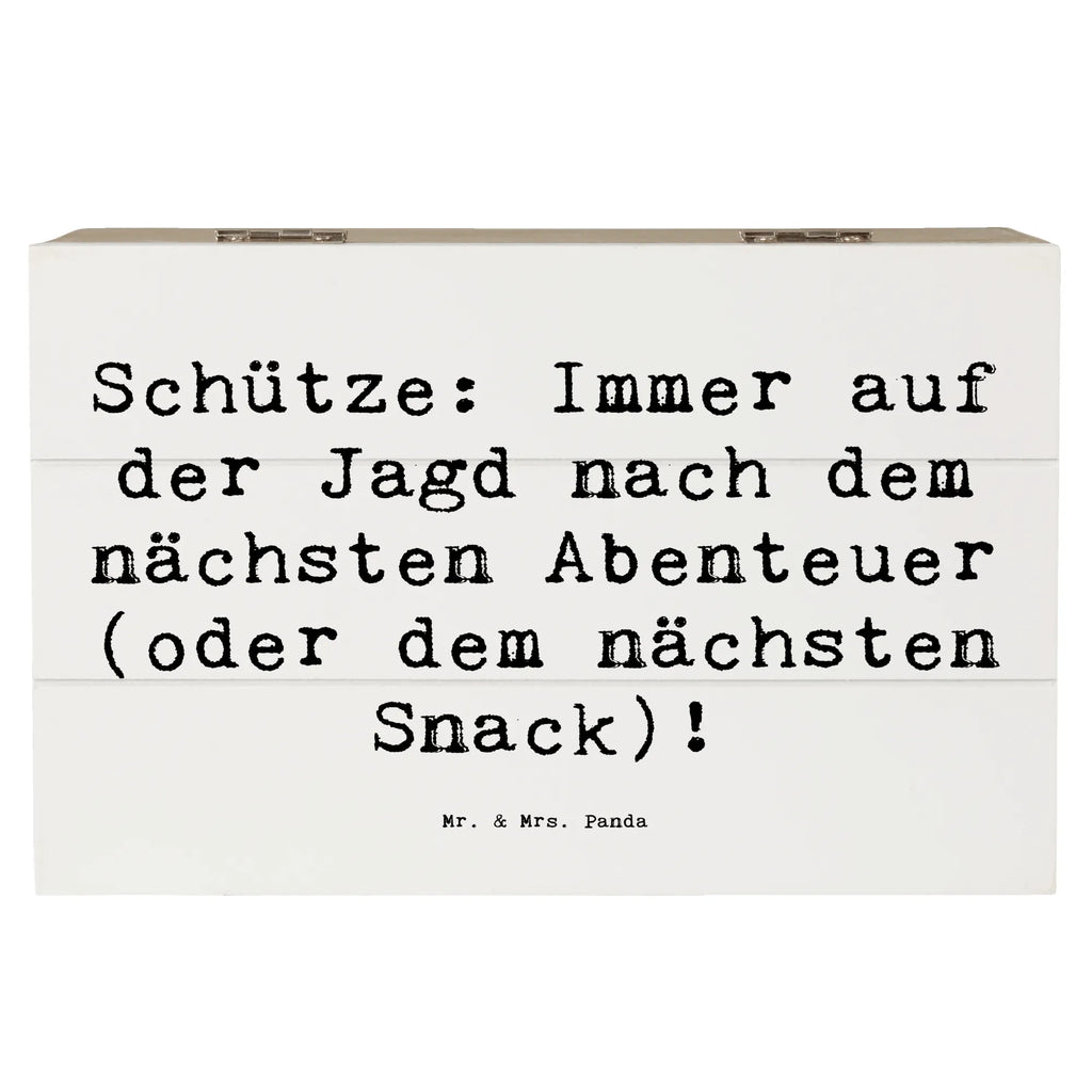 Holzkiste Spruch Abenteuer Schütze Holzkiste, Kiste, Schatzkiste, Truhe, Schatulle, XXL, Erinnerungsbox, Erinnerungskiste, Dekokiste, Aufbewahrungsbox, Geschenkbox, Geschenkdose, Tierkreiszeichen, Sternzeichen, Horoskop, Astrologie, Aszendent