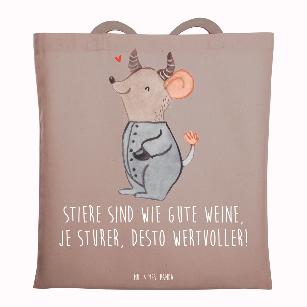 Tragetasche Stier Sturheit Beuteltasche, Beutel, Einkaufstasche, Jutebeutel, Stoffbeutel, Tierkreiszeichen, Sternzeichen, Horoskop, Astrologie, Aszendent