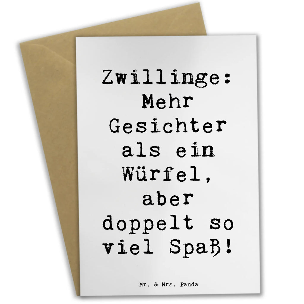 Grußkarte Spruch Zwillinge Spaß Grußkarte, Klappkarte, Einladungskarte, Glückwunschkarte, Hochzeitskarte, Geburtstagskarte, Karte, Ansichtskarten, Tierkreiszeichen, Sternzeichen, Horoskop, Astrologie, Aszendent