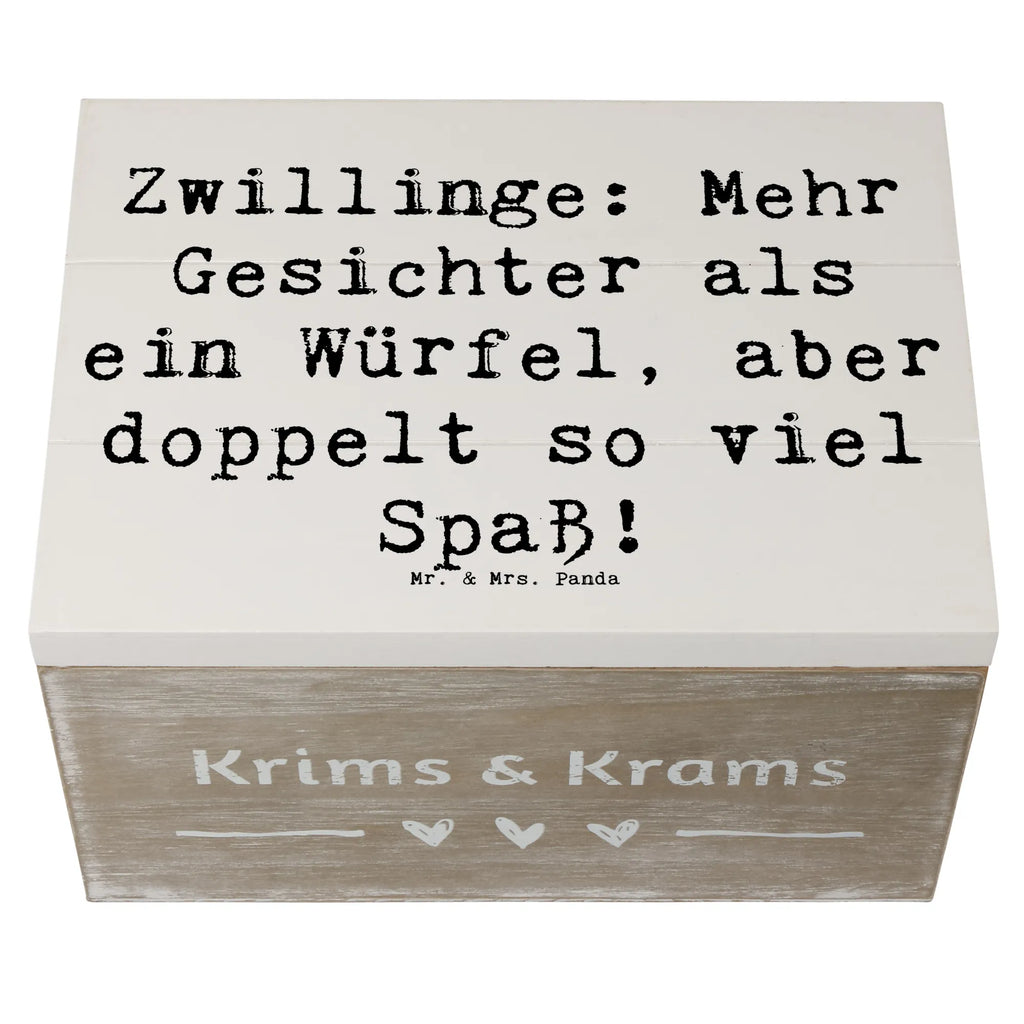 Holzkiste Spruch Zwillinge Spaß Holzkiste, Kiste, Schatzkiste, Truhe, Schatulle, XXL, Erinnerungsbox, Erinnerungskiste, Dekokiste, Aufbewahrungsbox, Geschenkbox, Geschenkdose, Tierkreiszeichen, Sternzeichen, Horoskop, Astrologie, Aszendent