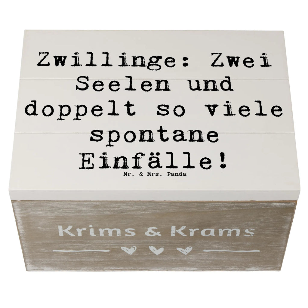 Holzkiste Spruch Zwillinge Abenteuer Holzkiste, Kiste, Schatzkiste, Truhe, Schatulle, XXL, Erinnerungsbox, Erinnerungskiste, Dekokiste, Aufbewahrungsbox, Geschenkbox, Geschenkdose, Tierkreiszeichen, Sternzeichen, Horoskop, Astrologie, Aszendent