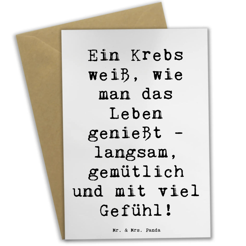 Grußkarte Spruch Krebs Genießer Grußkarte, Klappkarte, Einladungskarte, Glückwunschkarte, Hochzeitskarte, Geburtstagskarte, Karte, Ansichtskarten, Tierkreiszeichen, Sternzeichen, Horoskop, Astrologie, Aszendent