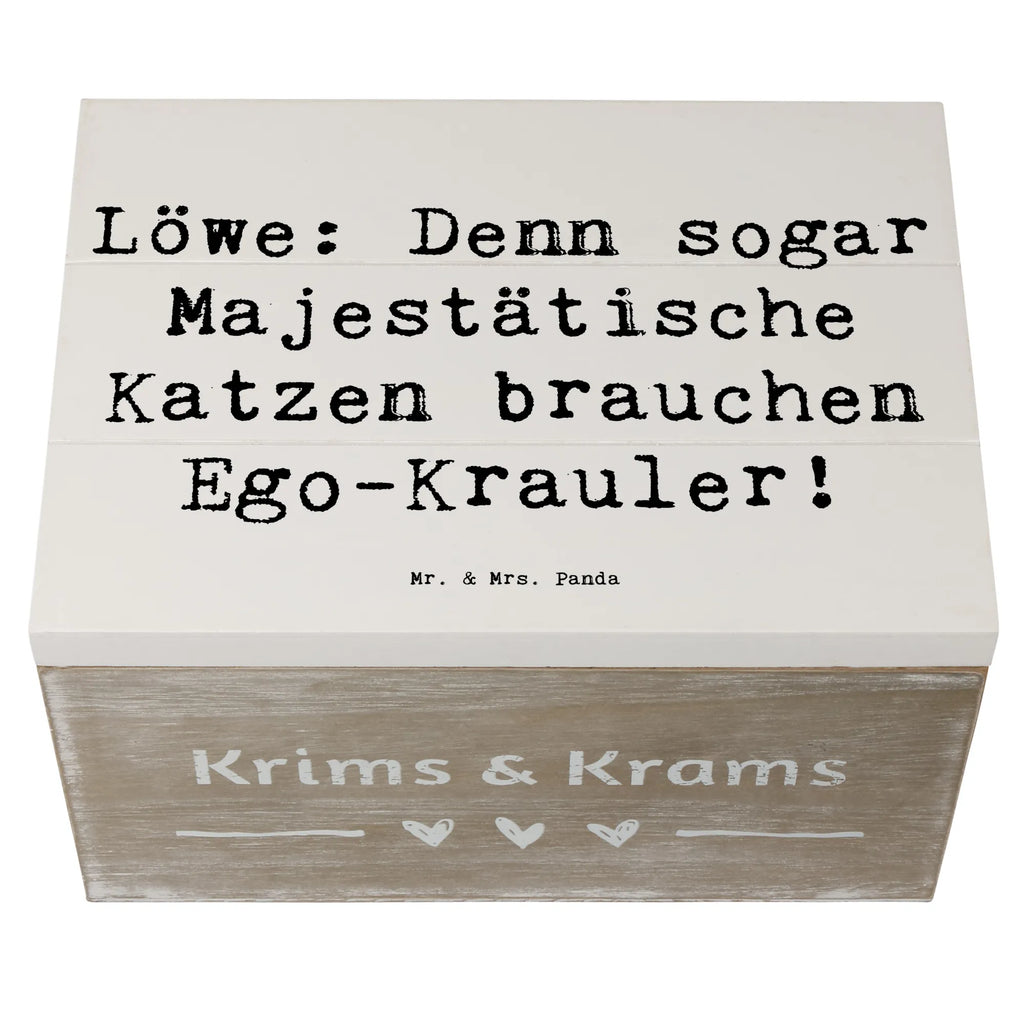 Holzkiste Spruch Majestätischer Löwe Holzkiste, Kiste, Schatzkiste, Truhe, Schatulle, XXL, Erinnerungsbox, Erinnerungskiste, Dekokiste, Aufbewahrungsbox, Geschenkbox, Geschenkdose, Tierkreiszeichen, Sternzeichen, Horoskop, Astrologie, Aszendent