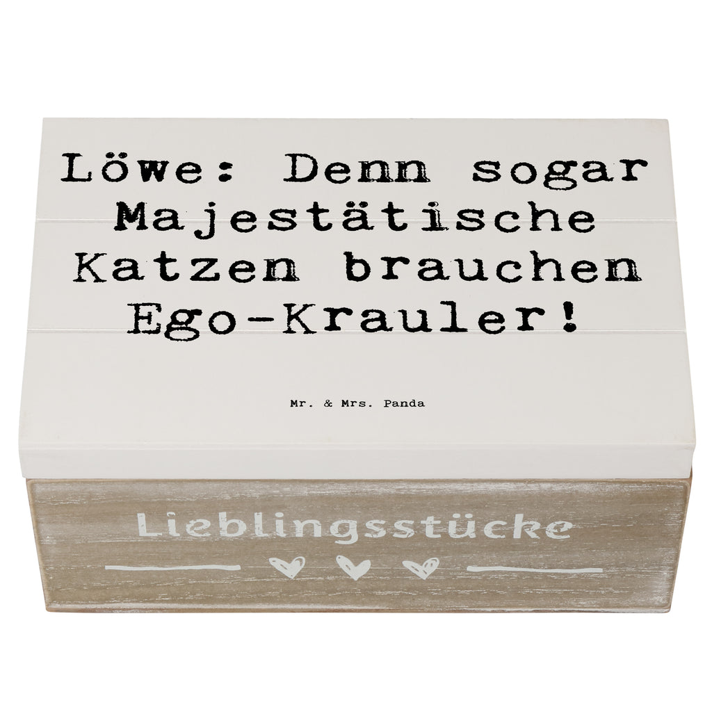 Holzkiste Spruch Majestätischer Löwe Holzkiste, Kiste, Schatzkiste, Truhe, Schatulle, XXL, Erinnerungsbox, Erinnerungskiste, Dekokiste, Aufbewahrungsbox, Geschenkbox, Geschenkdose, Tierkreiszeichen, Sternzeichen, Horoskop, Astrologie, Aszendent