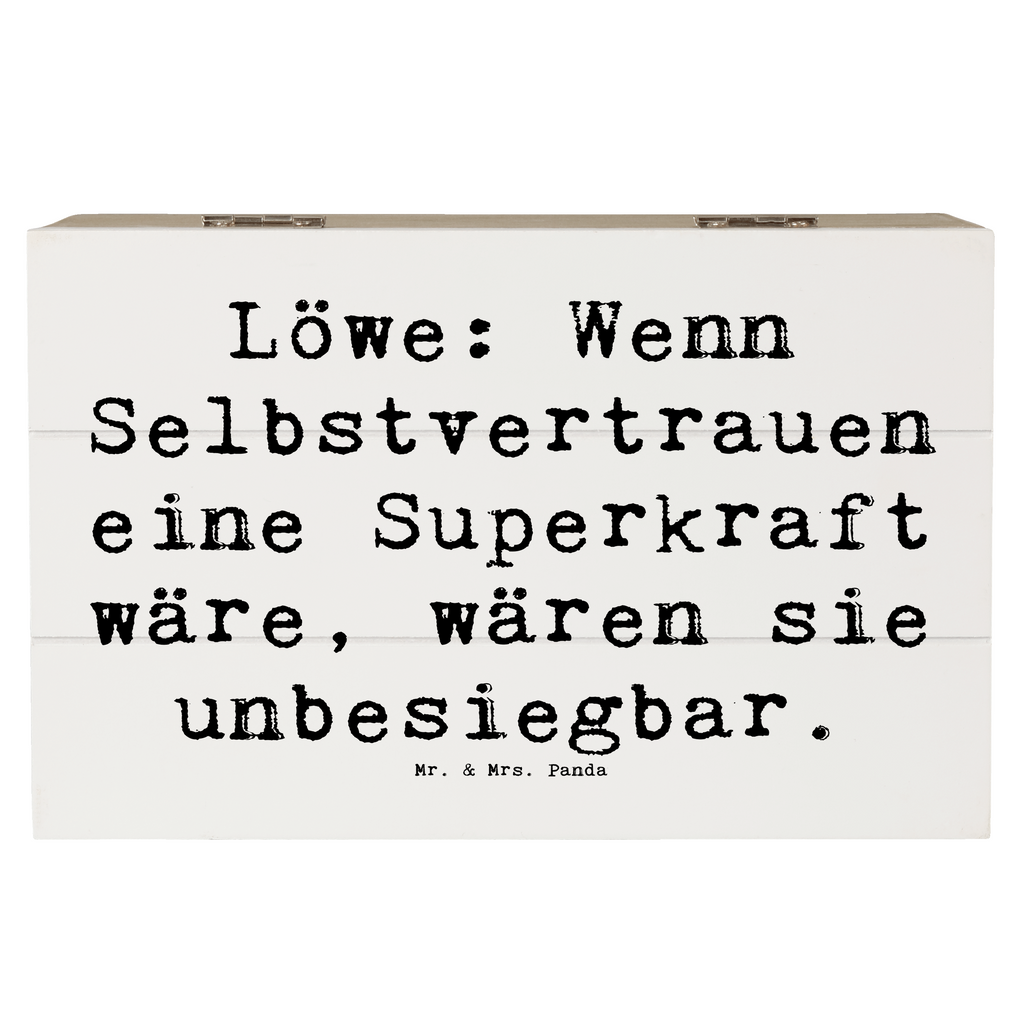 Holzkiste Spruch Löwe Superkraft Holzkiste, Kiste, Schatzkiste, Truhe, Schatulle, XXL, Erinnerungsbox, Erinnerungskiste, Dekokiste, Aufbewahrungsbox, Geschenkbox, Geschenkdose, Tierkreiszeichen, Sternzeichen, Horoskop, Astrologie, Aszendent