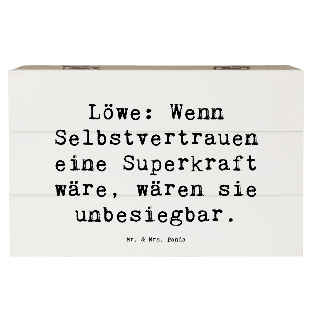 Holzkiste Spruch Löwe Superkraft Holzkiste, Kiste, Schatzkiste, Truhe, Schatulle, XXL, Erinnerungsbox, Erinnerungskiste, Dekokiste, Aufbewahrungsbox, Geschenkbox, Geschenkdose, Tierkreiszeichen, Sternzeichen, Horoskop, Astrologie, Aszendent