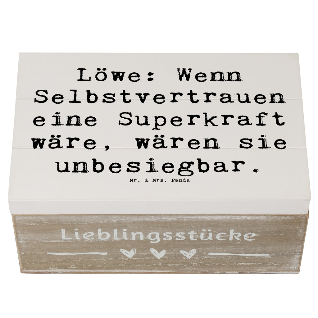 Holzkiste Spruch Löwe Superkraft Holzkiste, Kiste, Schatzkiste, Truhe, Schatulle, XXL, Erinnerungsbox, Erinnerungskiste, Dekokiste, Aufbewahrungsbox, Geschenkbox, Geschenkdose, Tierkreiszeichen, Sternzeichen, Horoskop, Astrologie, Aszendent