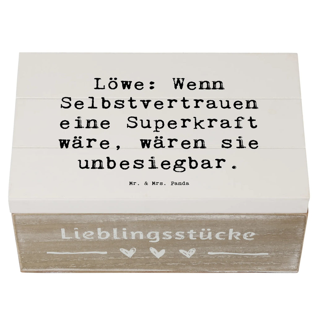 Holzkiste Spruch Löwe Superkraft Holzkiste, Kiste, Schatzkiste, Truhe, Schatulle, XXL, Erinnerungsbox, Erinnerungskiste, Dekokiste, Aufbewahrungsbox, Geschenkbox, Geschenkdose, Tierkreiszeichen, Sternzeichen, Horoskop, Astrologie, Aszendent