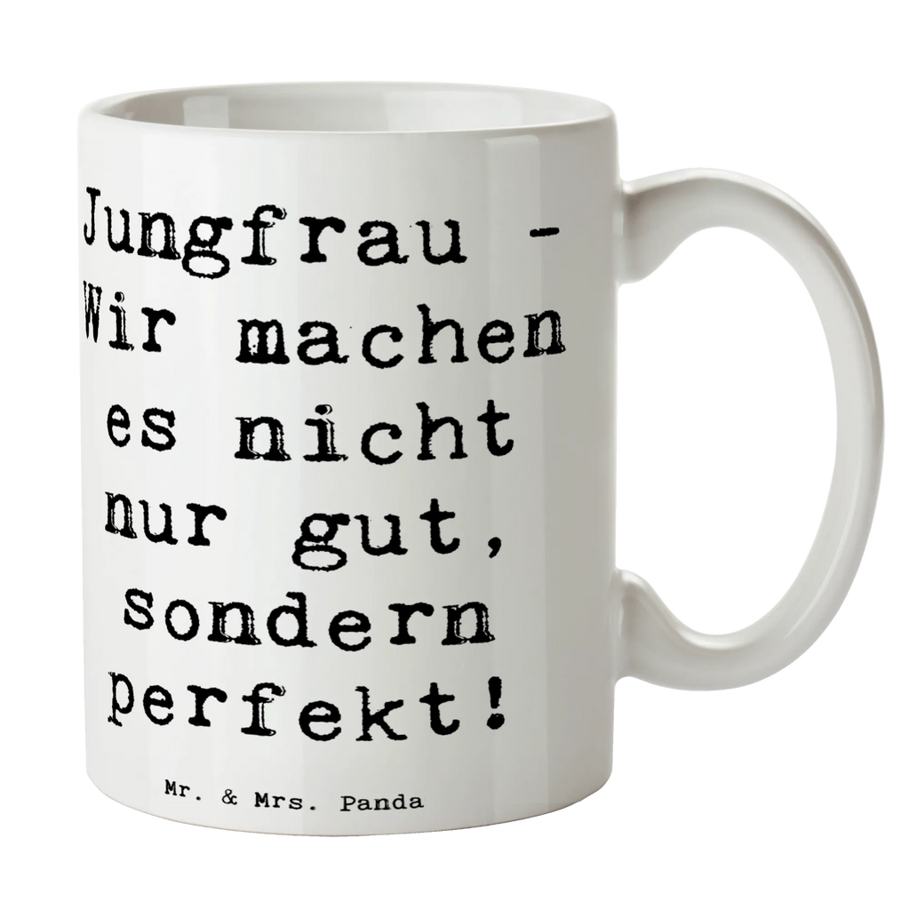 Tasse Spruch Jungfrau Perfektion Tasse, Kaffeetasse, Teetasse, Becher, Kaffeebecher, Teebecher, Keramiktasse, Porzellantasse, Büro Tasse, Geschenk Tasse, Tasse Sprüche, Tasse Motive, Kaffeetassen, Tasse bedrucken, Designer Tasse, Cappuccino Tassen, Schöne Teetassen, Tierkreiszeichen, Sternzeichen, Horoskop, Astrologie, Aszendent