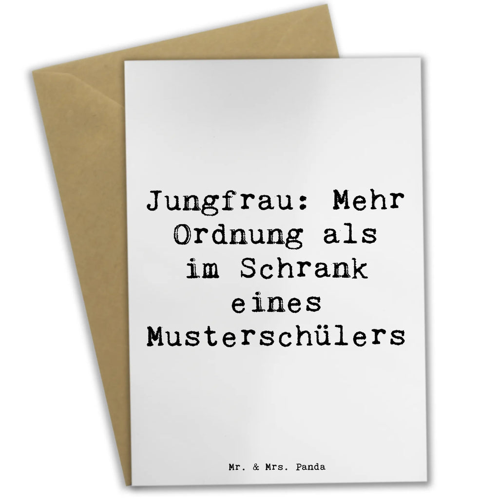 Grußkarte Spruch Jungfrau Ordnung Grußkarte, Klappkarte, Einladungskarte, Glückwunschkarte, Hochzeitskarte, Geburtstagskarte, Karte, Ansichtskarten, Tierkreiszeichen, Sternzeichen, Horoskop, Astrologie, Aszendent