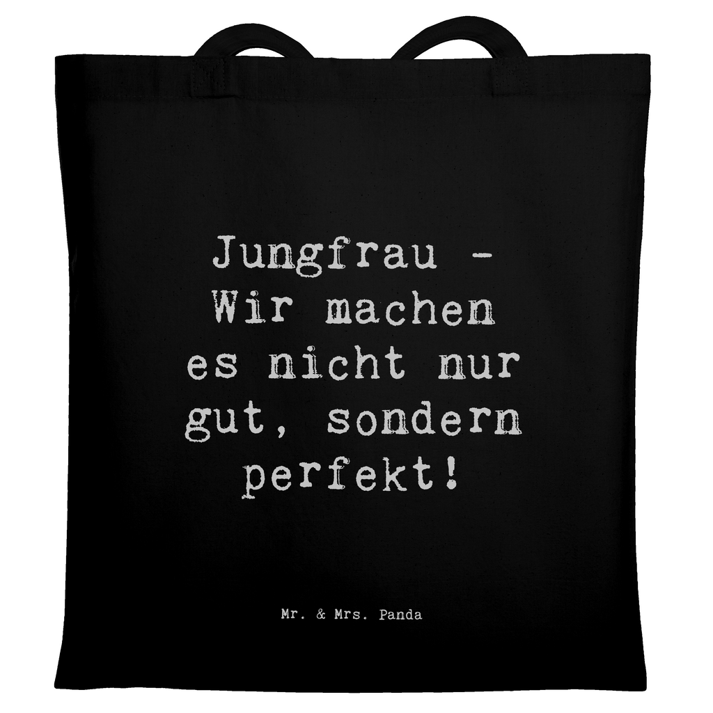 Tragetasche Spruch Jungfrau Perfektion Beuteltasche, Beutel, Einkaufstasche, Jutebeutel, Stoffbeutel, Tasche, Shopper, Umhängetasche, Strandtasche, Schultertasche, Stofftasche, Tragetasche, Badetasche, Jutetasche, Einkaufstüte, Laptoptasche, Tierkreiszeichen, Sternzeichen, Horoskop, Astrologie, Aszendent